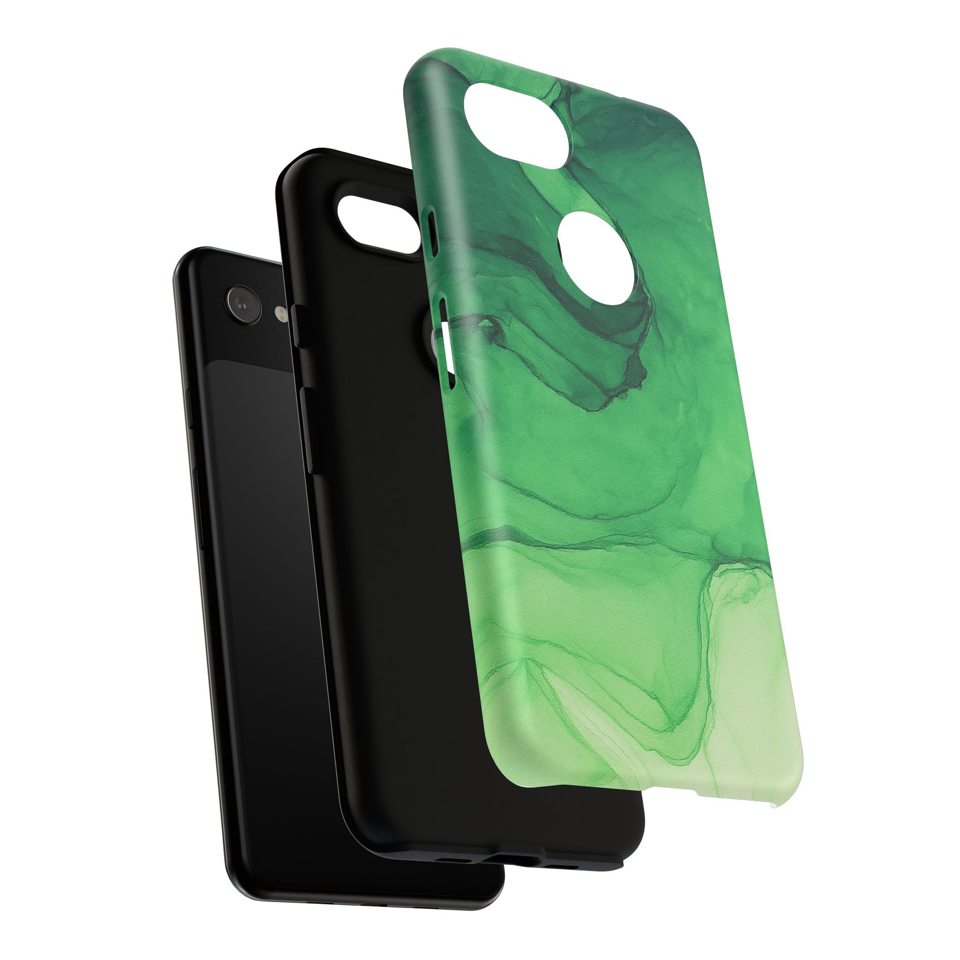 Stylish Phone Case for Nature Lovers, Tough Cases, Green Marble Design, Organic Aesthetic, Unique Gift, Eco-friendly Accessories