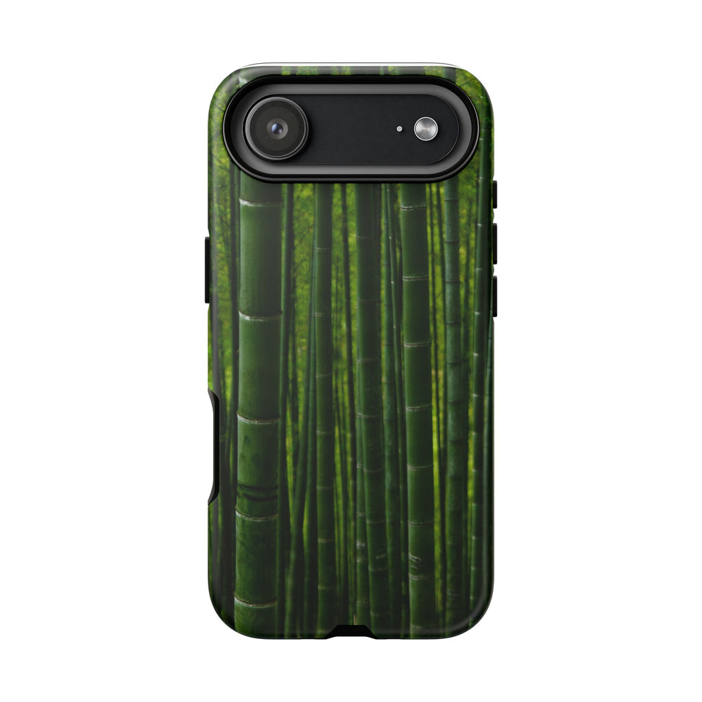 Bamboo Phone Case - Tough Cases, Nature Lover Gift, Eco-Friendly Phone Accessory, Greenery Design, Unique Smartphone Cover