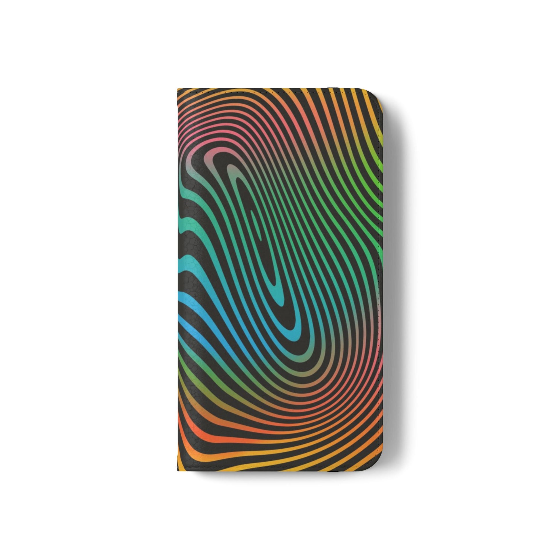 Vibrant Abstract Flip Case for Phone, Colorful Phone Wallet, Trendy Protective Cover, Unique Gift for Tech Lovers, Modern Accessories - FORMO