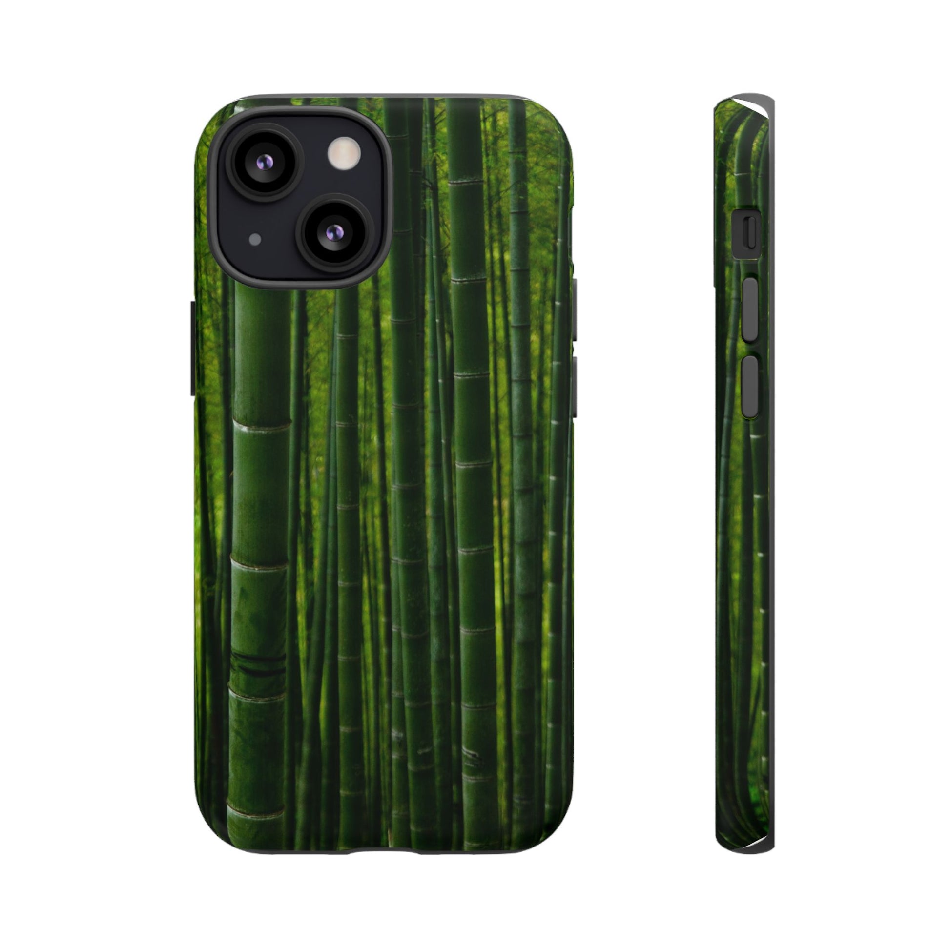 Bamboo Phone Case - Tough Cases, Nature Lover Gift, Eco-Friendly Phone Accessory, Greenery Design, Unique Smartphone Cover - FORMO