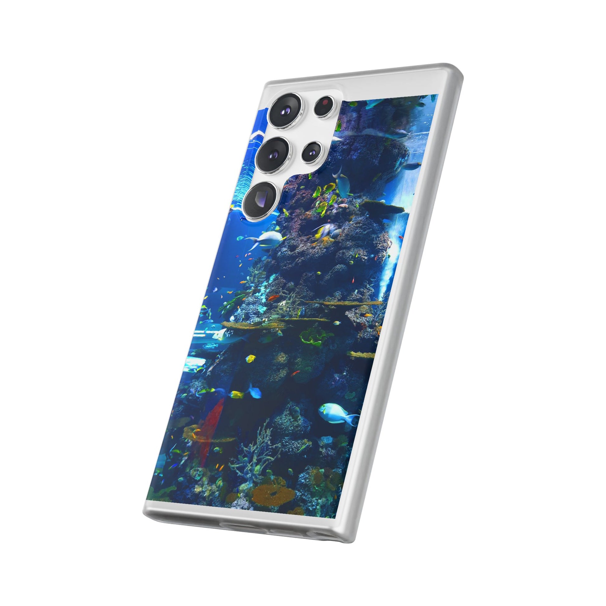 Underwater Paradise Phone Case, Flexible Mobile Cover, Ocean Lover Gift, Marine Life, Beach Decor, Sea Life Accessories - FORMO