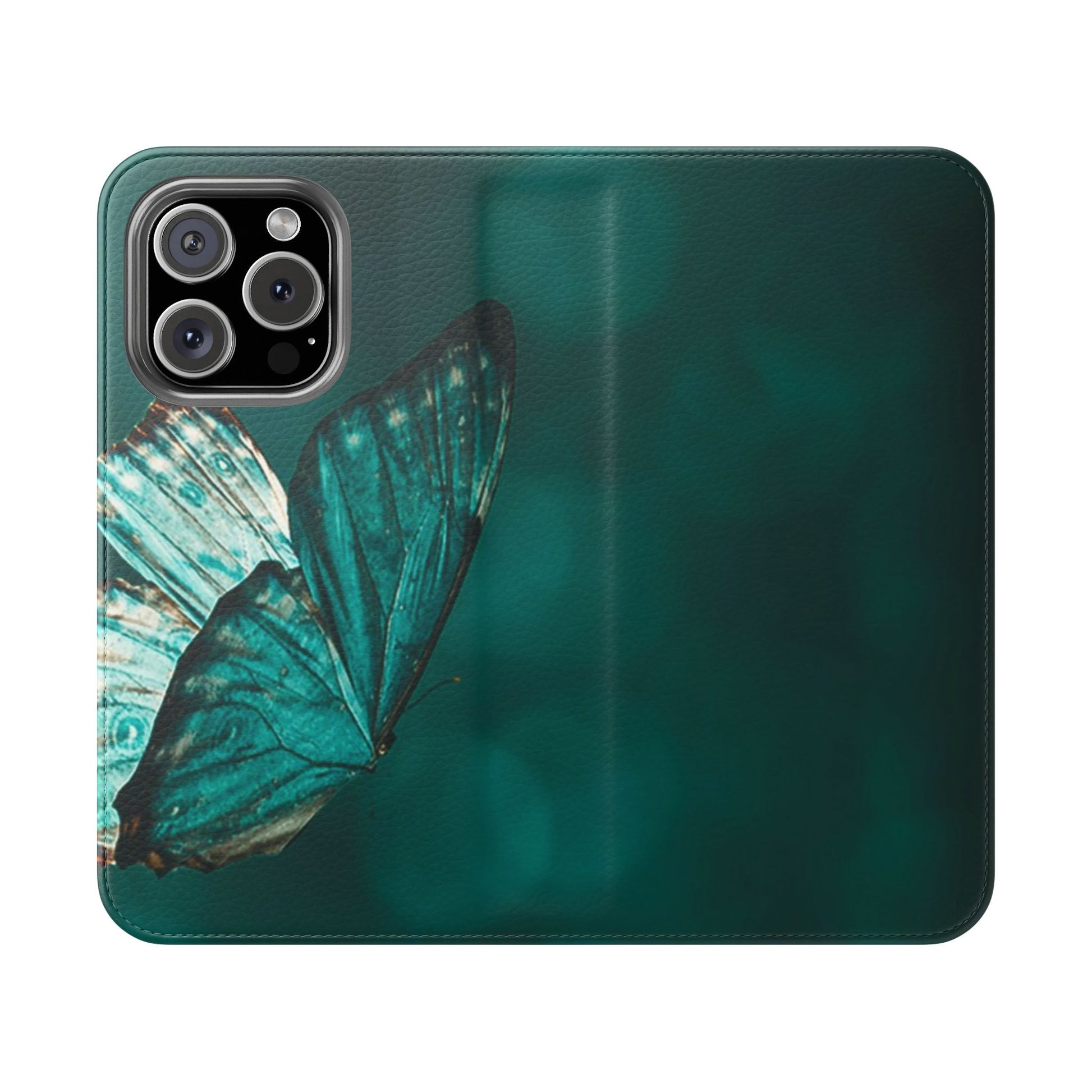 Butterfly Flip Case - Elegant Phone Wallet Cover, Nature Lovers, Gift for Her, Sustainable Fashion, Personalized Mobile Accessory - FORMO
