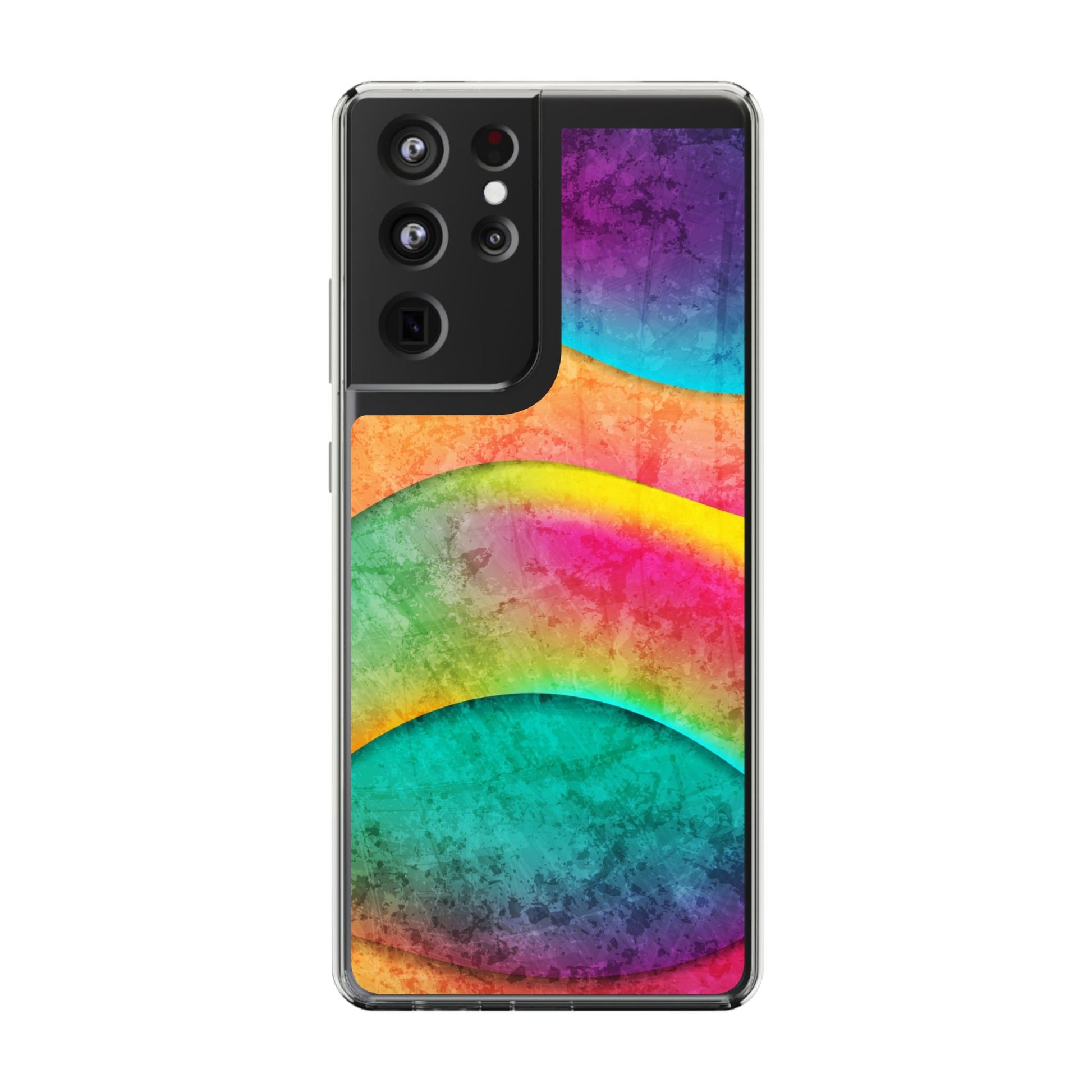 Rainbow Pattern Clear Phone Case (iPhone & Samsung Compatible) - FORMO