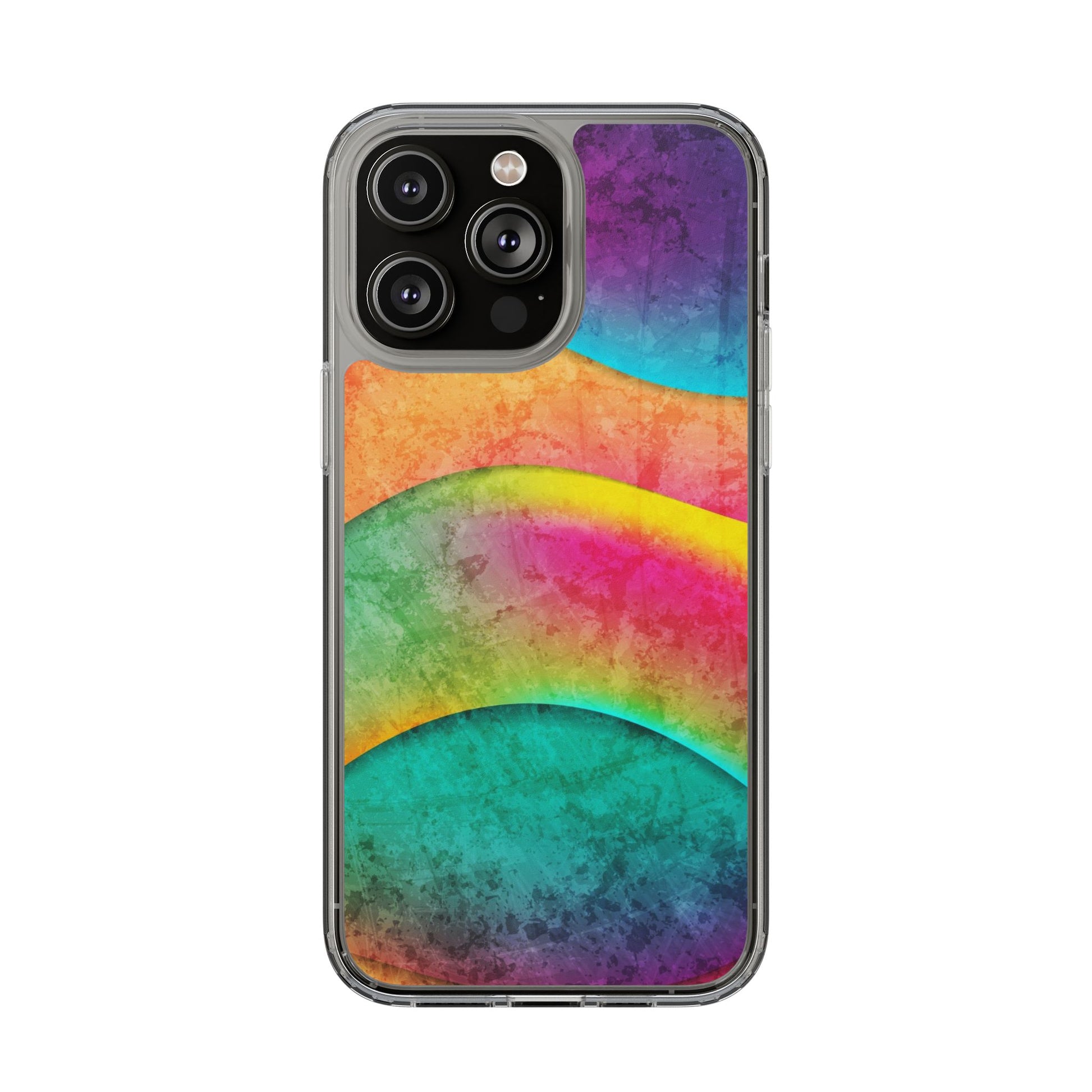 Rainbow Pattern Clear Phone Case (iPhone & Samsung Compatible) - FORMO