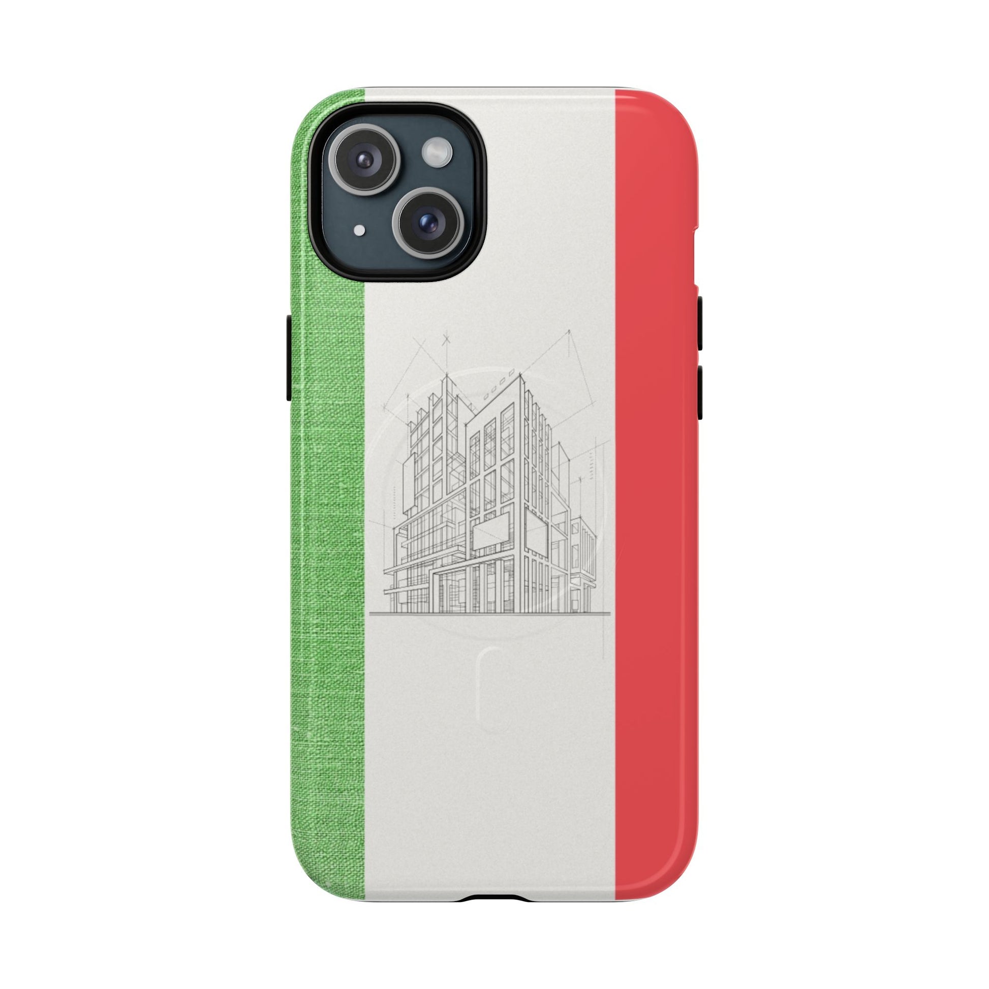 Italian Heritage Magnetic Phone Case, Stylish Phone Cover, Durable Magnet Case, Unique Gift for Travelers, Italian Culture Decor