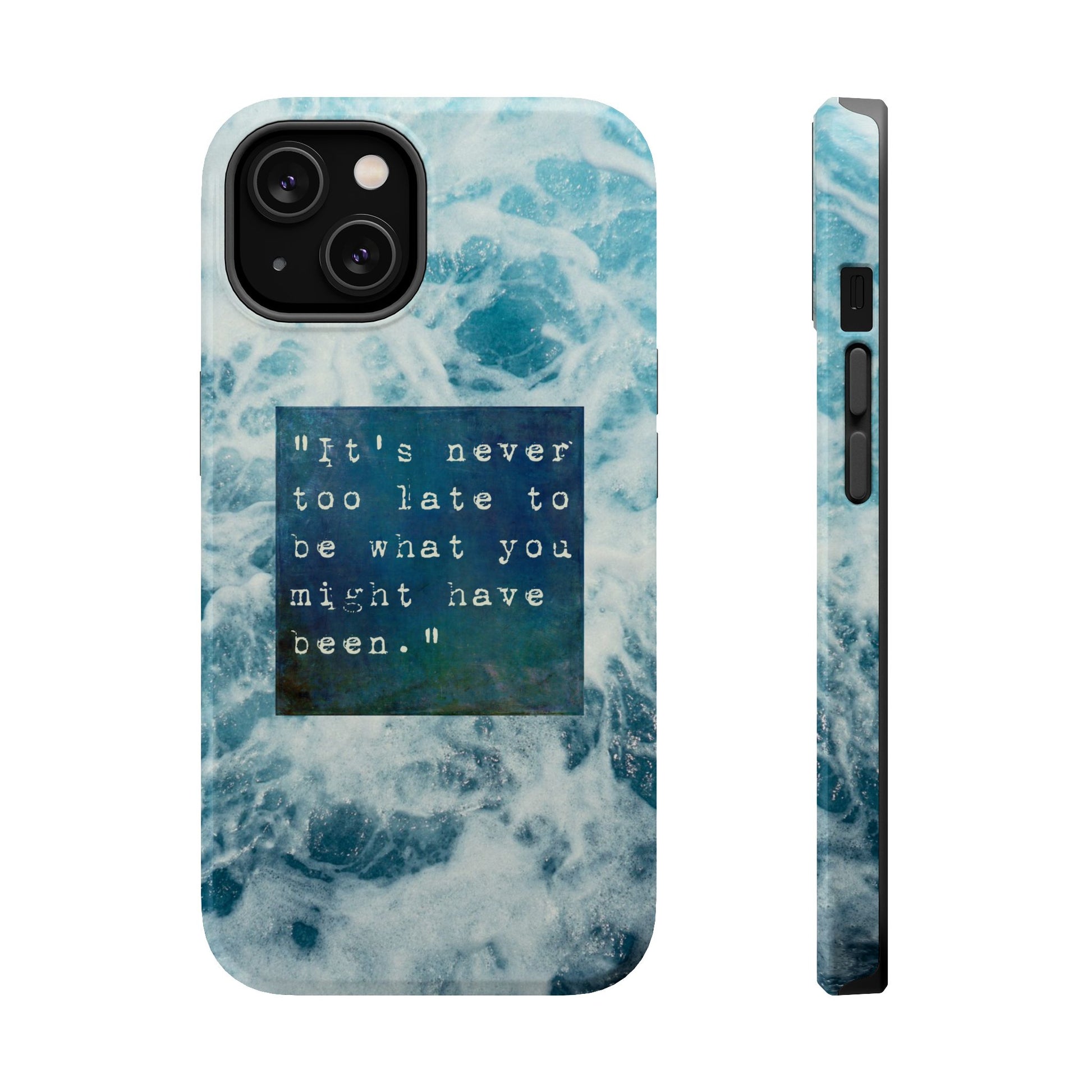 Inspirational Magnetic Phone Cases, Perfect Gift for Students, Motivational Phone Cover, Stylish Tough Case, Ocean Design Case, Fits iPhone - FORMO