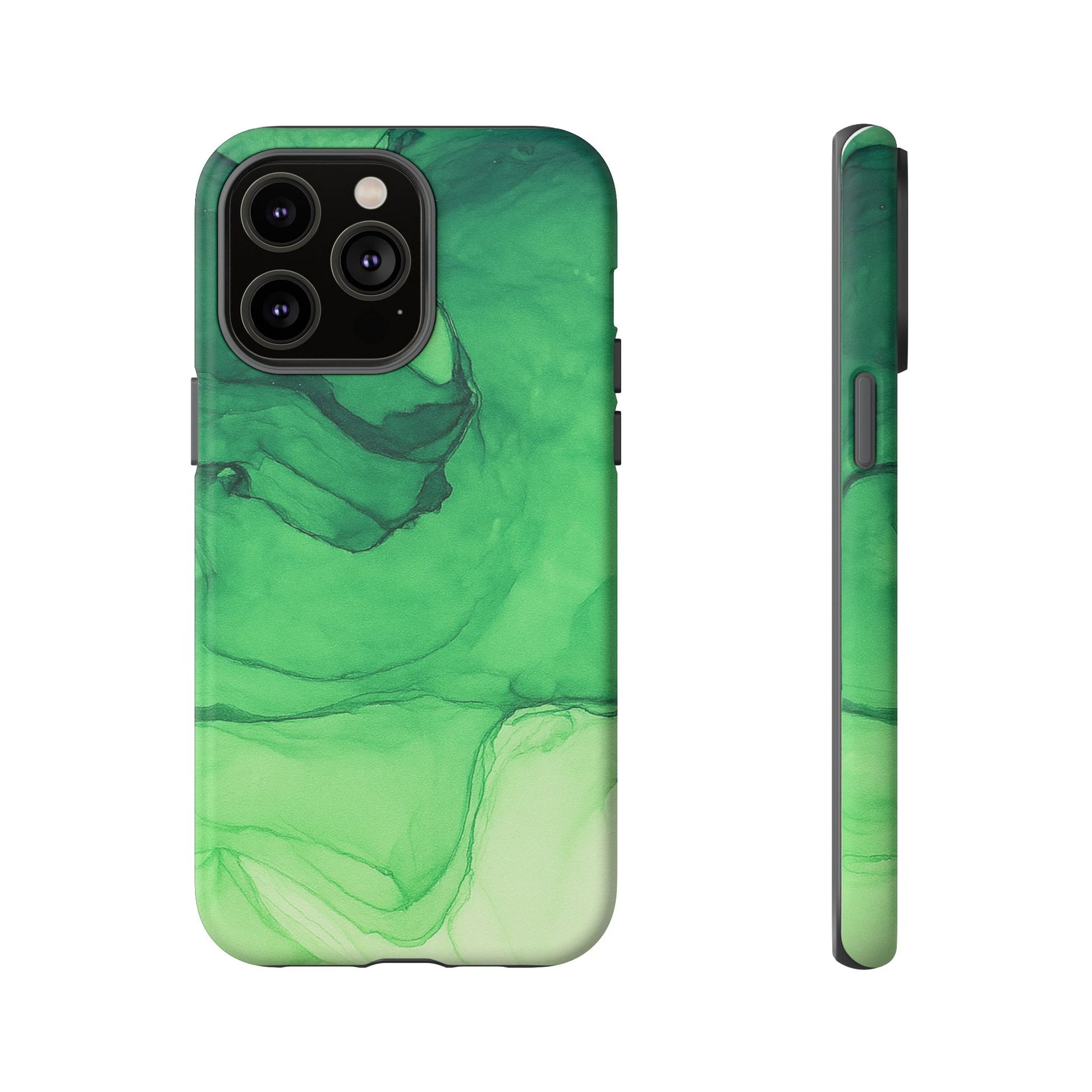 Stylish Phone Case for Nature Lovers, Tough Cases, Green Marble Design, Organic Aesthetic, Unique Gift, Eco-friendly Accessories