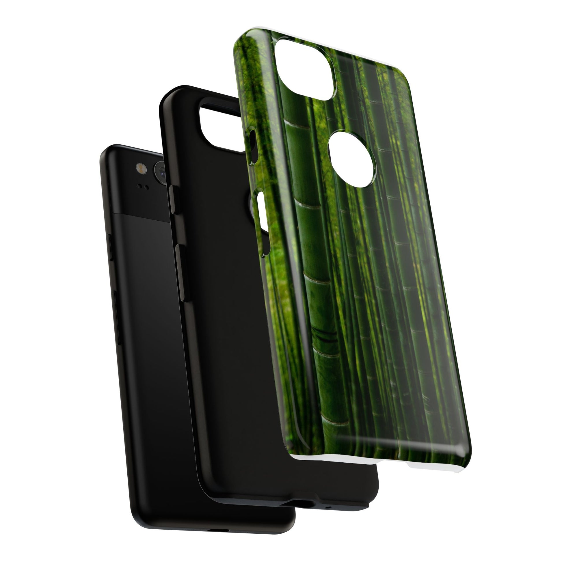 Bamboo Phone Case - Tough Cases, Nature Lover Gift, Eco-Friendly Phone Accessory, Greenery Design, Unique Smartphone Cover - FORMO