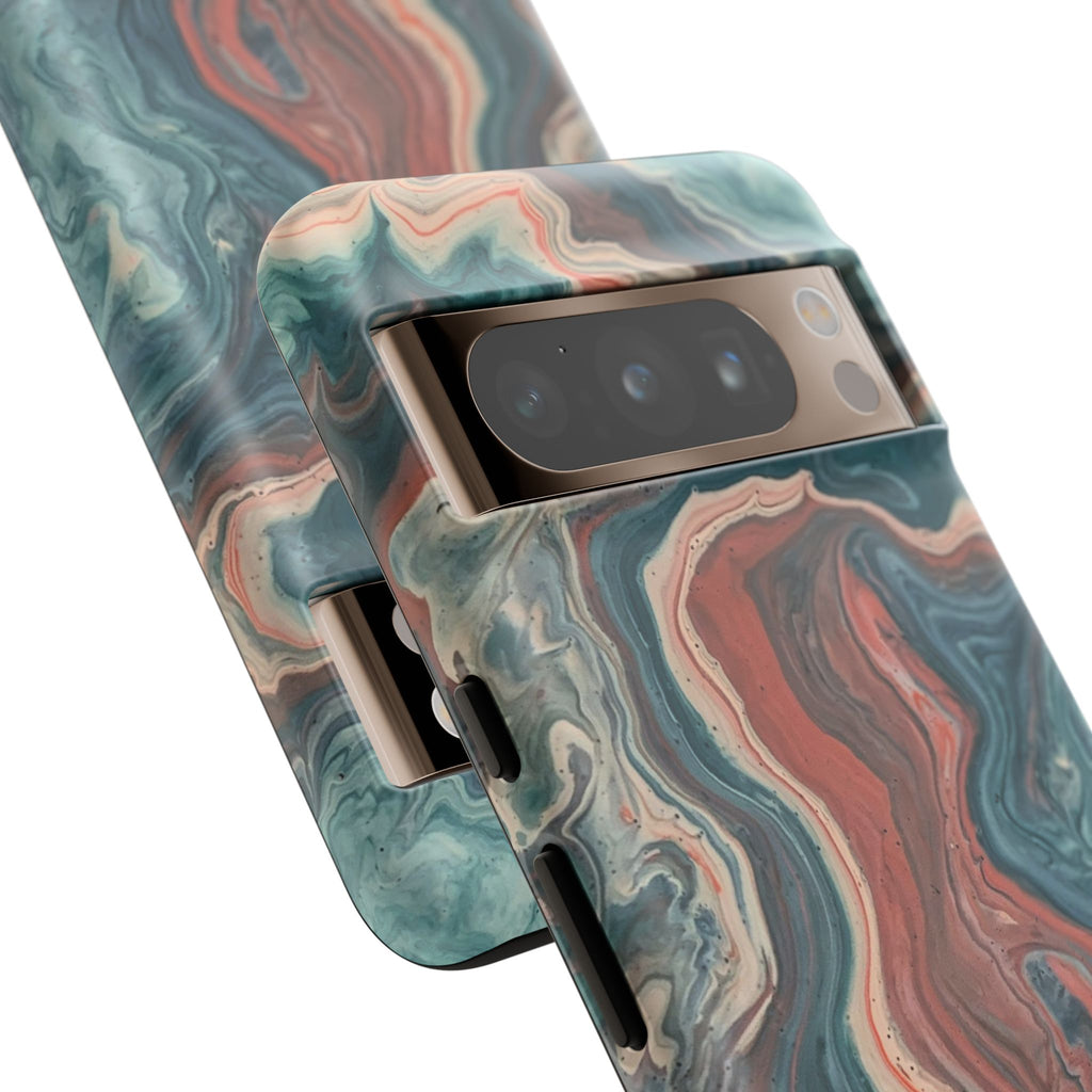 Artistic Phone Case, Tough Cases for Stylish Protection, Marble Design, Trendy Gift for Phone Lovers, Unique Cell Phone Accessory - FORMO