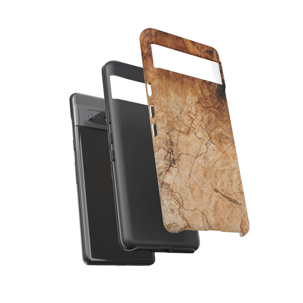 Woodland-Inspired Phone Case | Tough Cases, Natural Wood Grain Cover, Rustic Tech Accessory, Nature Lover Gift, Eco-Friendly - FORMO