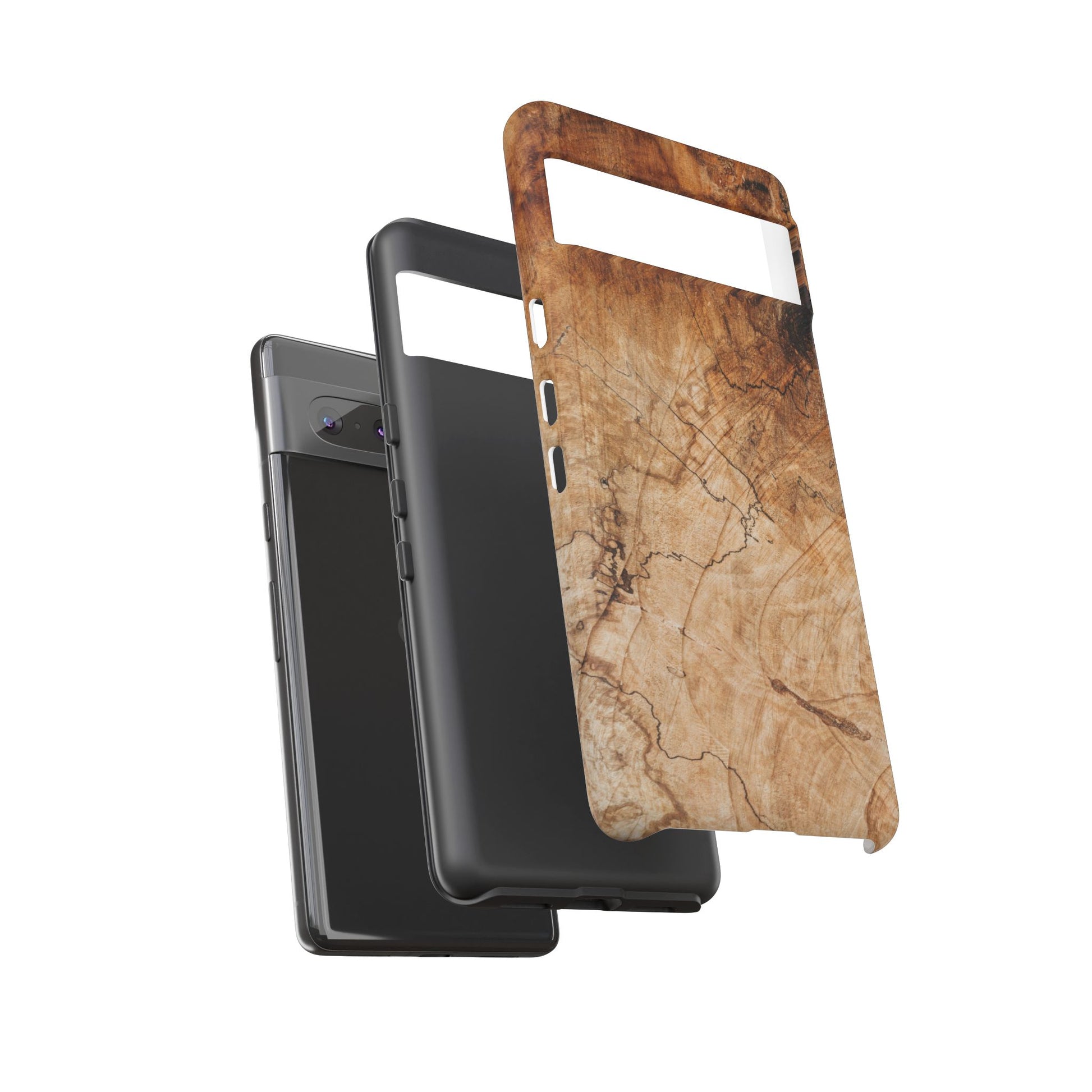 Woodland-Inspired Phone Case | Tough Cases, Natural Wood Grain Cover, Rustic Tech Accessory, Nature Lover Gift, Eco-Friendly - FORMO