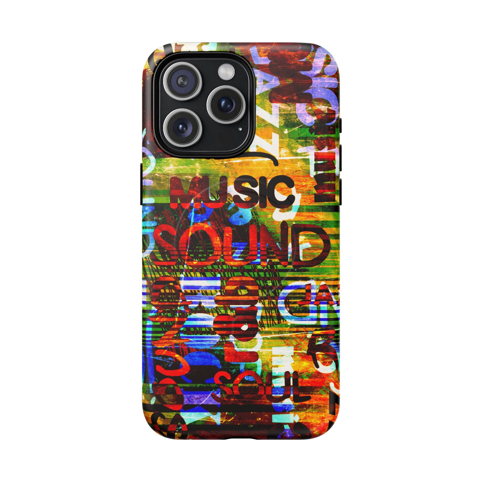 Colorful Music-Themed Phone Case (iPhone & Samsung Compatible) - FORMO