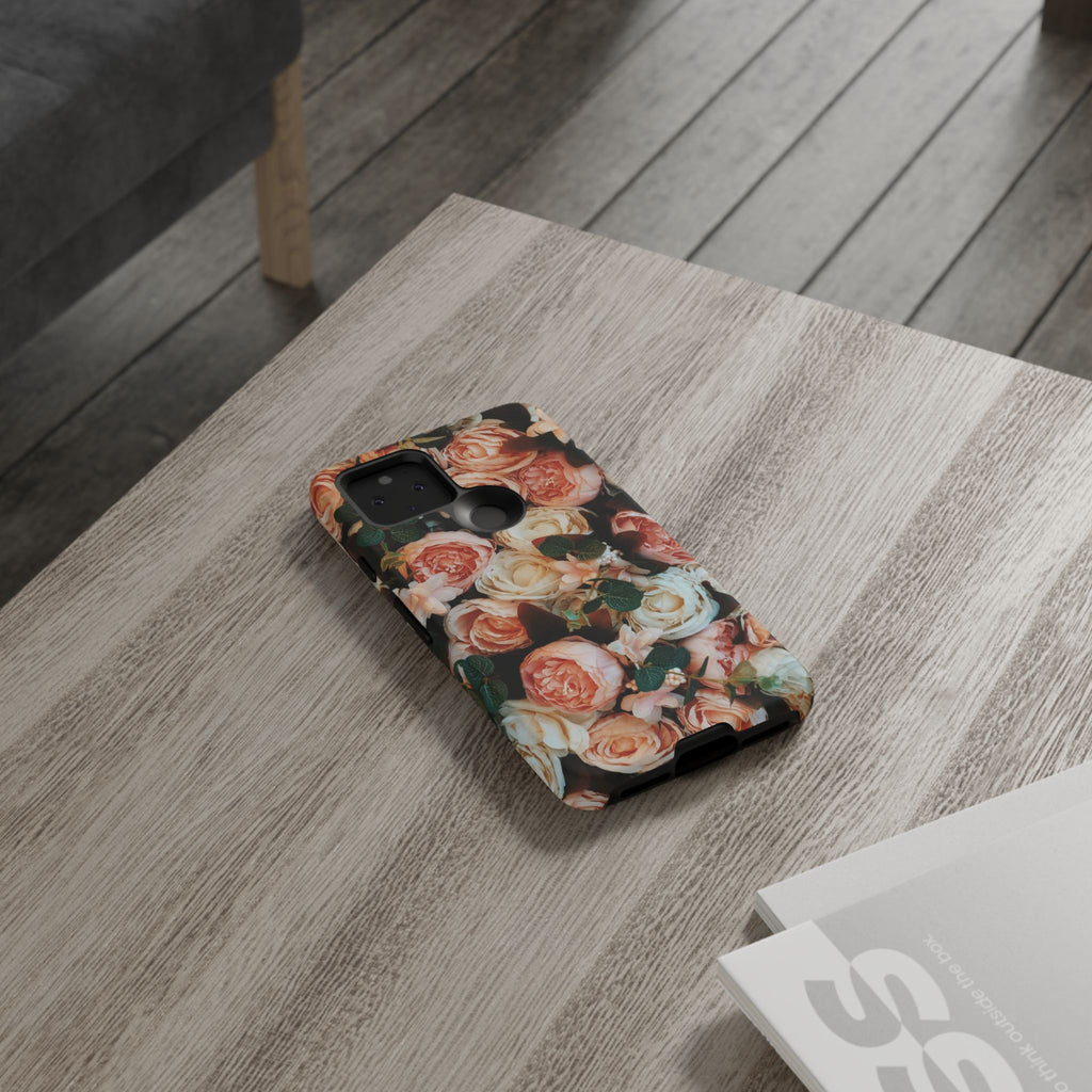 Floral Phone Case - Tough Cases, Rose Design, Floral Protection, Gift for Her, Cute Mobile Cover, Eco-Friendly Case - FORMO