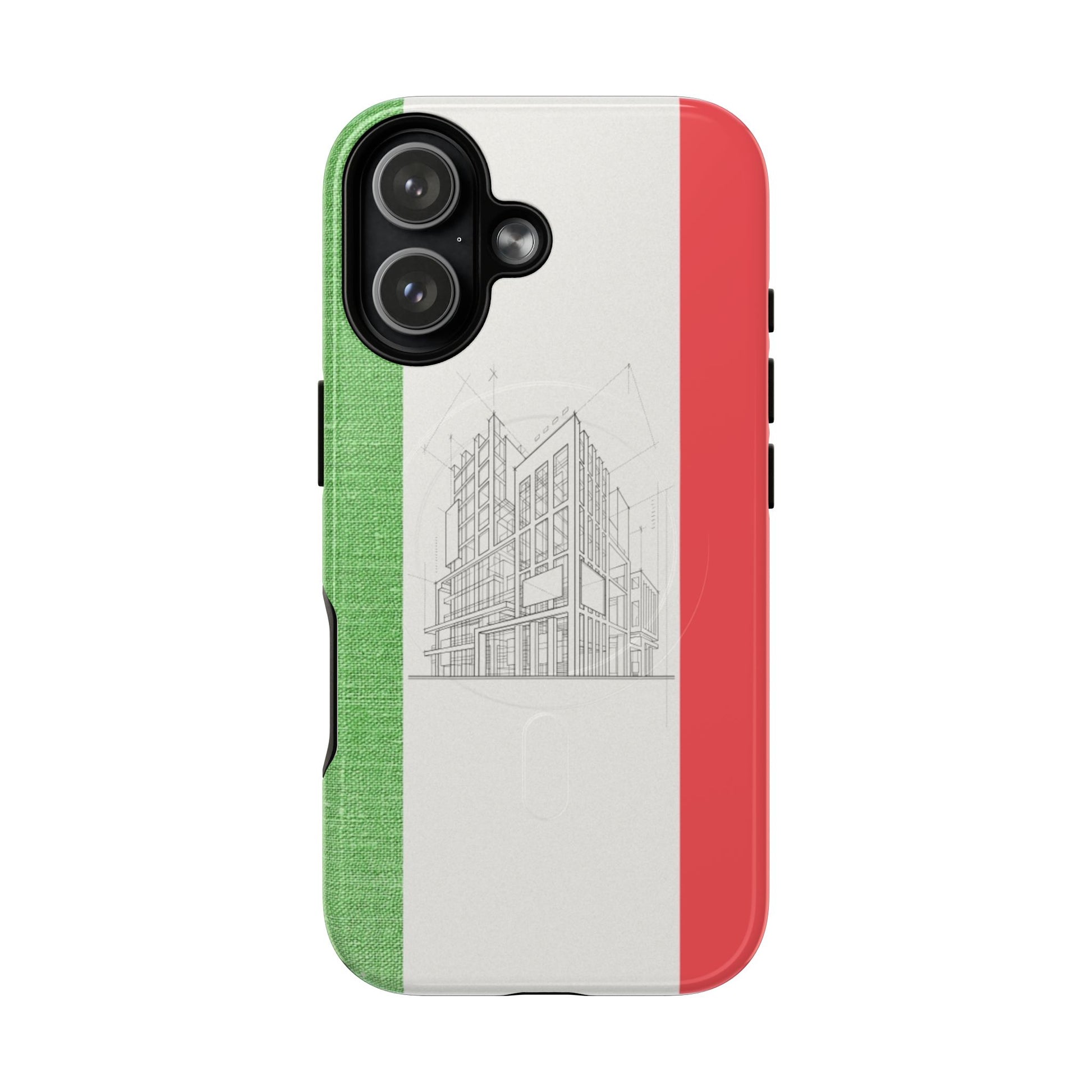 Italian Heritage Magnetic Phone Case, Stylish Phone Cover, Durable Magnet Case, Unique Gift for Travelers, Italian Culture Decor
