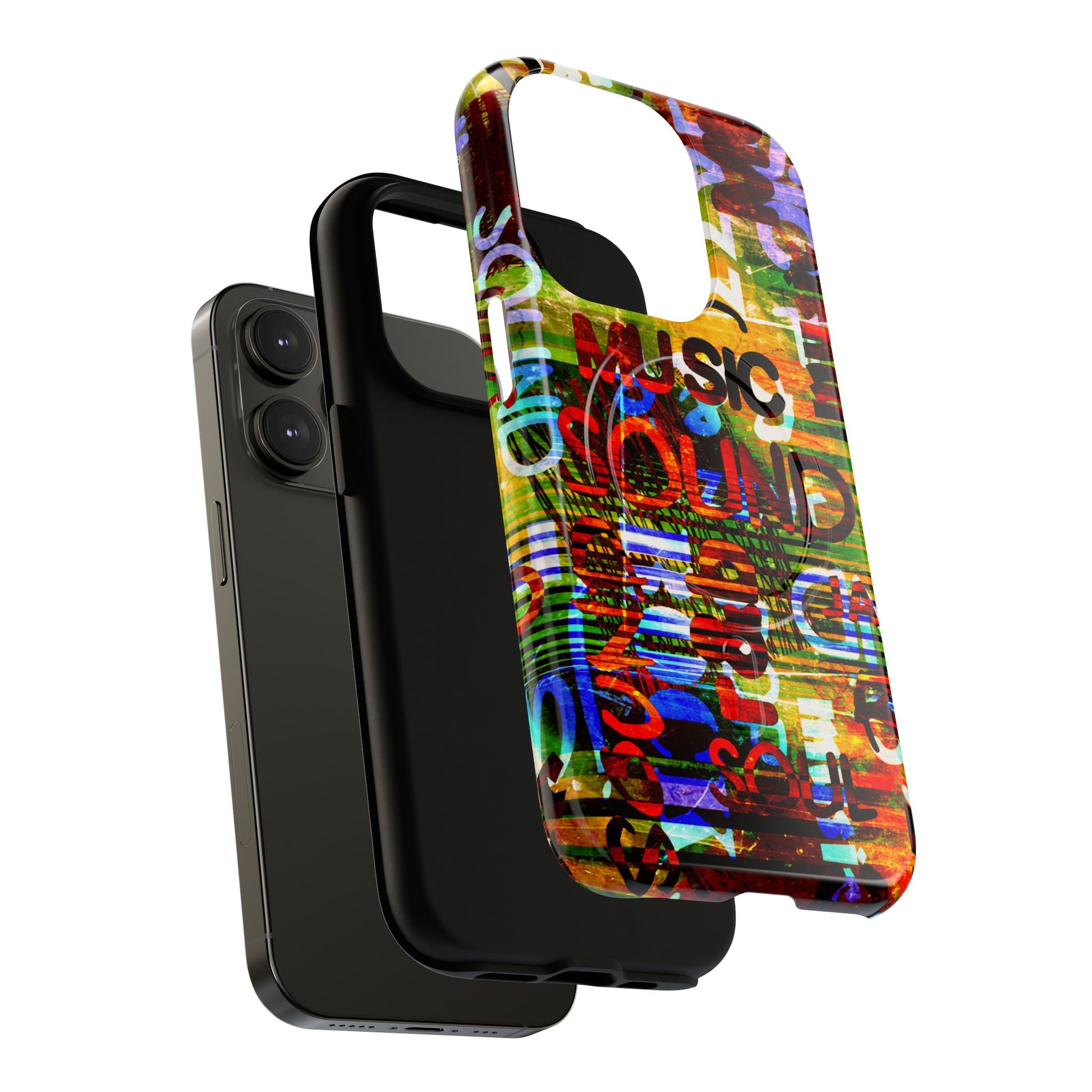 Colorful Music-Themed Phone Case (iPhone & Samsung Compatible) - FORMO