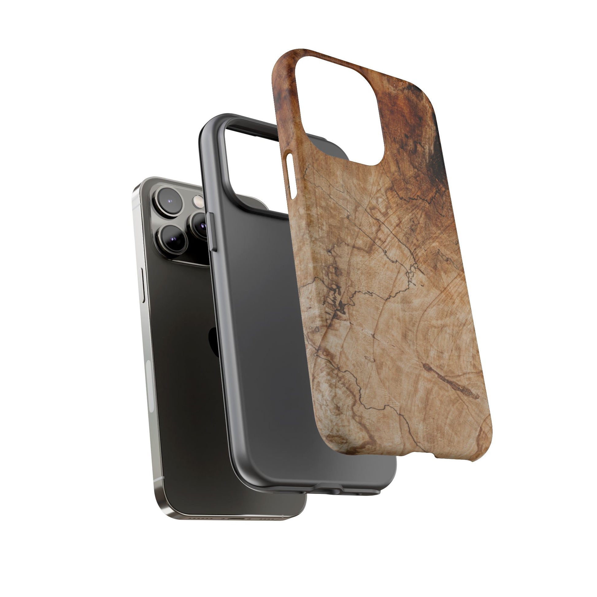 Woodland-Inspired Phone Case | Tough Cases, Natural Wood Grain Cover, Rustic Tech Accessory, Nature Lover Gift, Eco-Friendly - FORMO