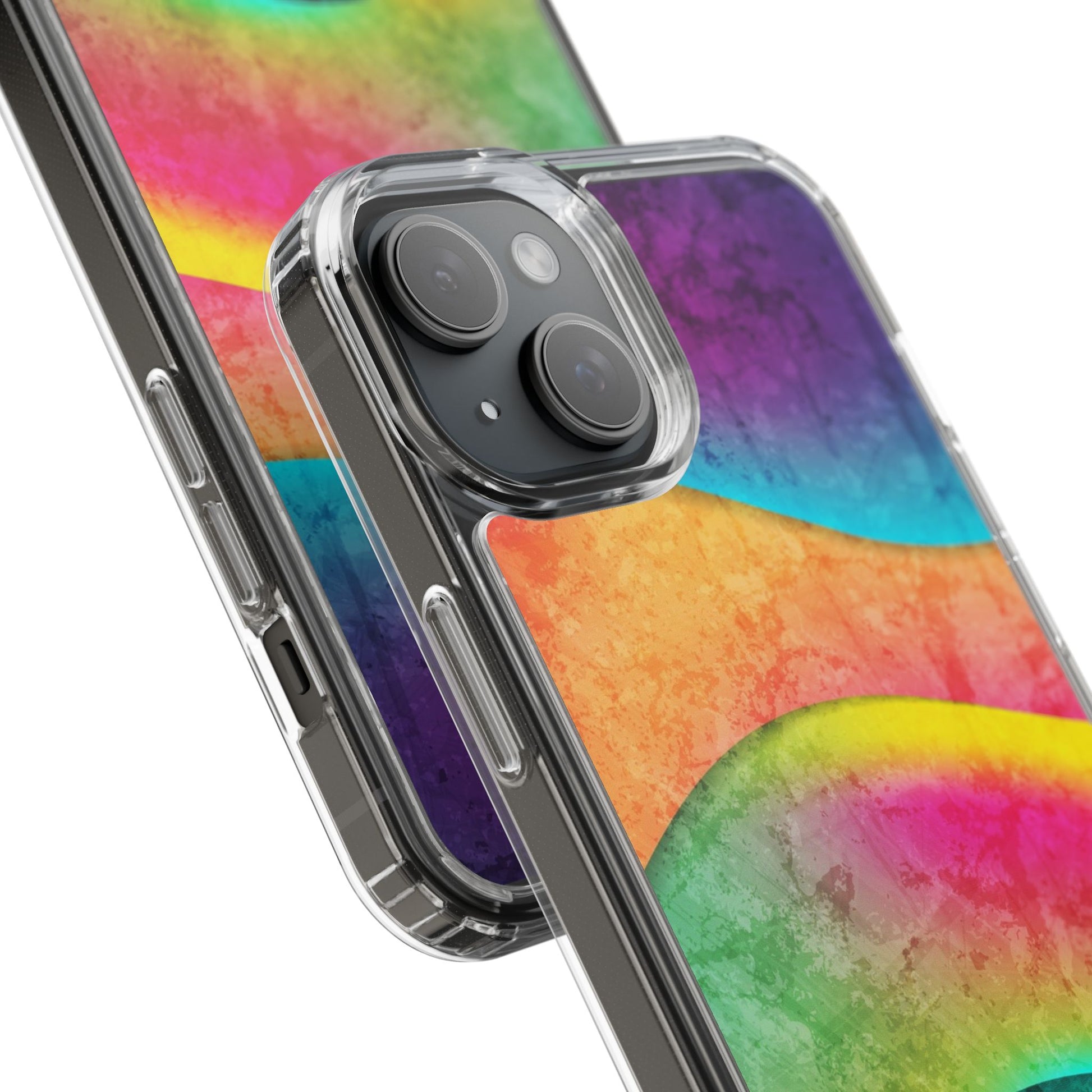 Rainbow Pattern Clear Phone Case (iPhone & Samsung Compatible) - FORMO