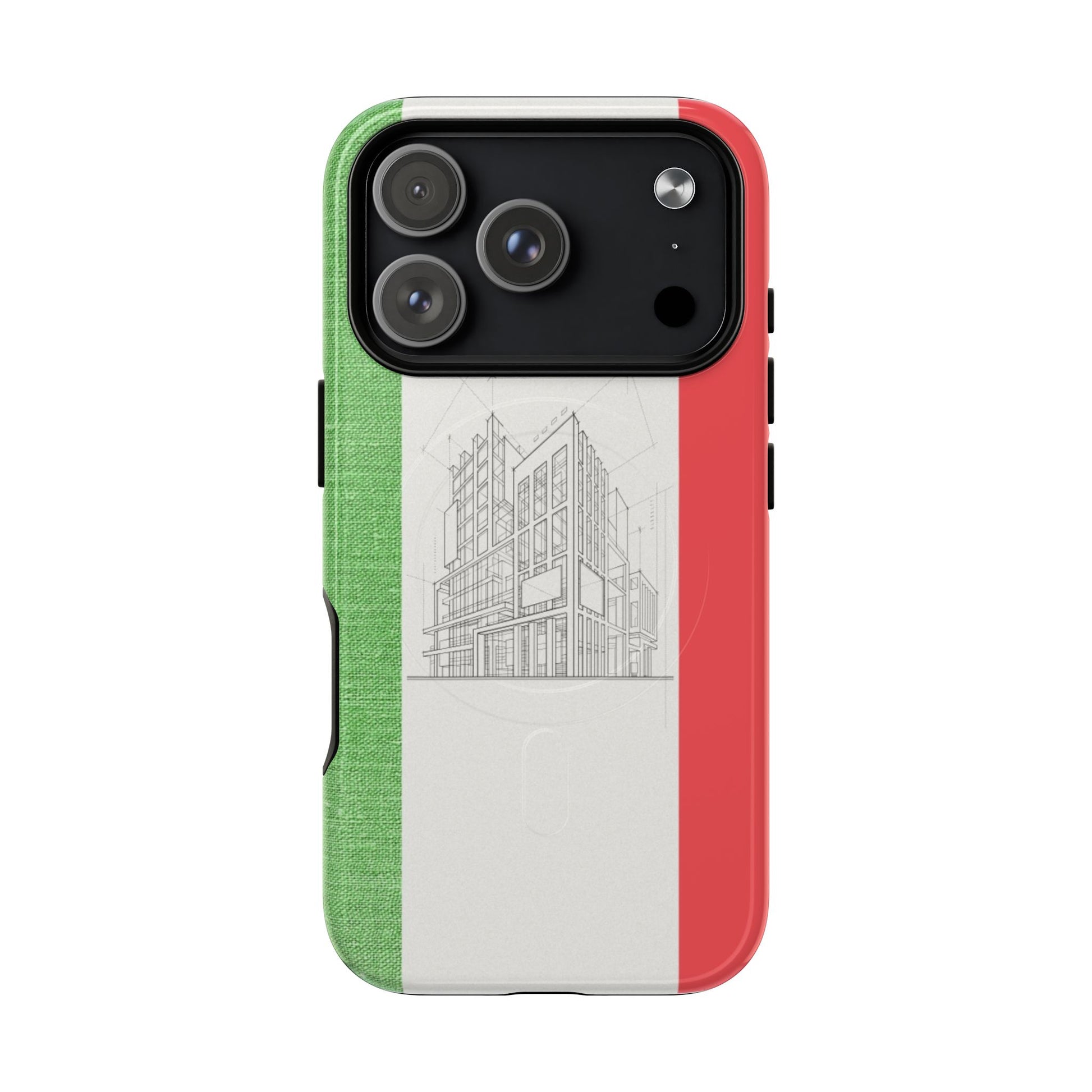 Italian Heritage Magnetic Phone Case, Stylish Phone Cover, Durable Magnet Case, Unique Gift for Travelers, Italian Culture Decor