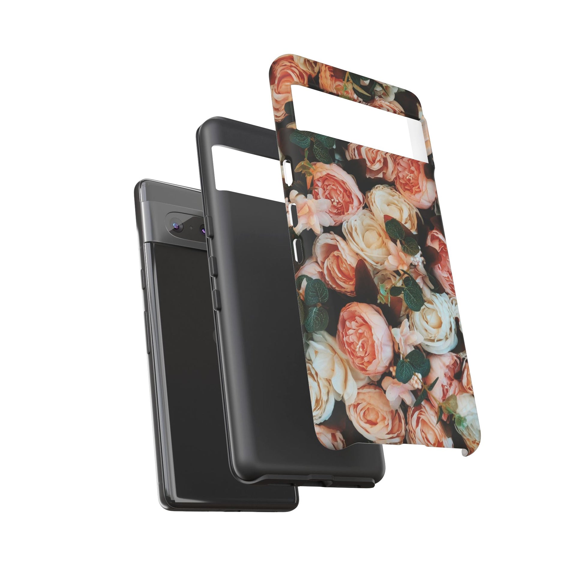Floral Phone Case - Tough Cases, Rose Design, Floral Protection, Gift for Her, Cute Mobile Cover, Eco-Friendly Case - FORMO