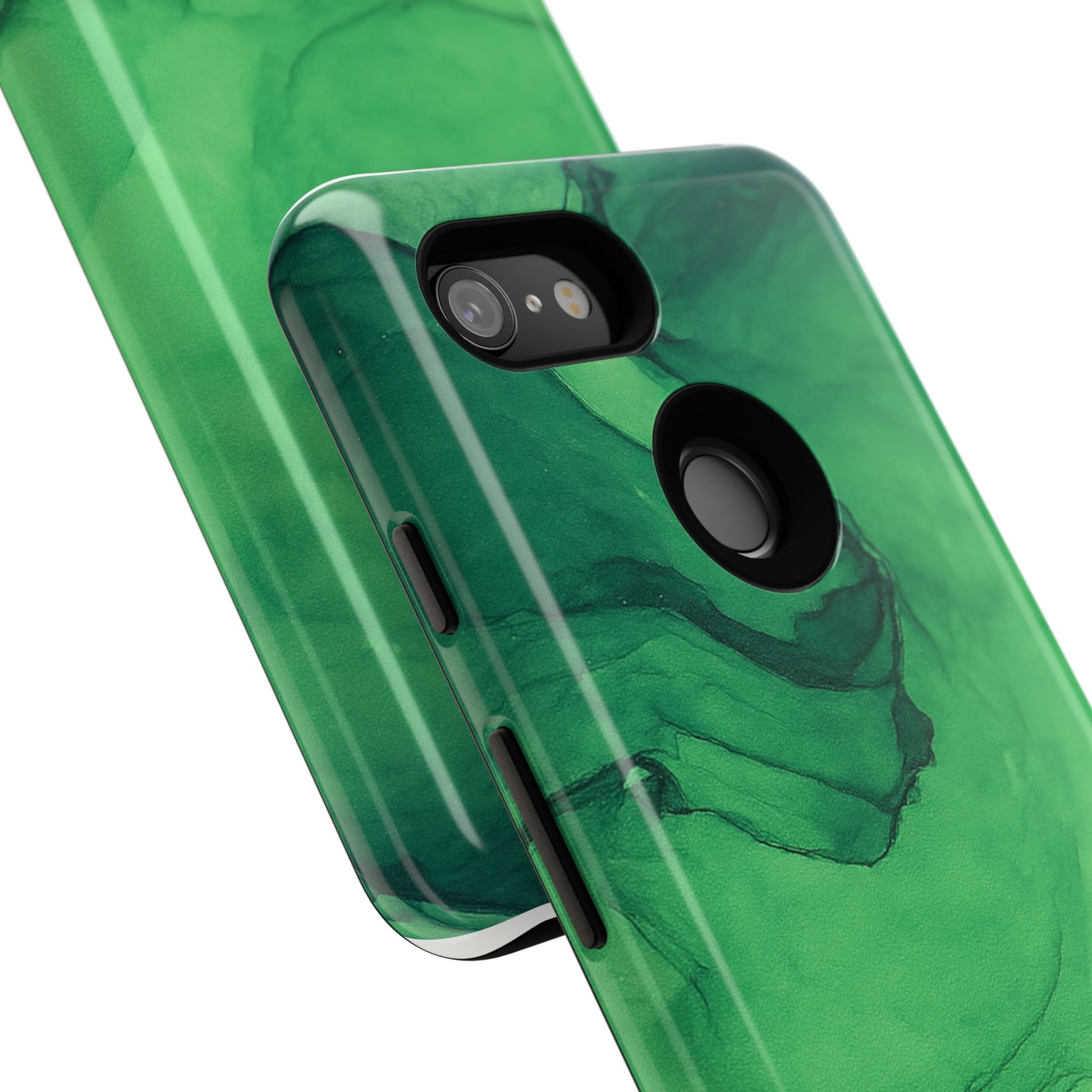Stylish Phone Case for Nature Lovers, Tough Cases, Green Marble Design, Organic Aesthetic, Unique Gift, Eco-friendly Accessories