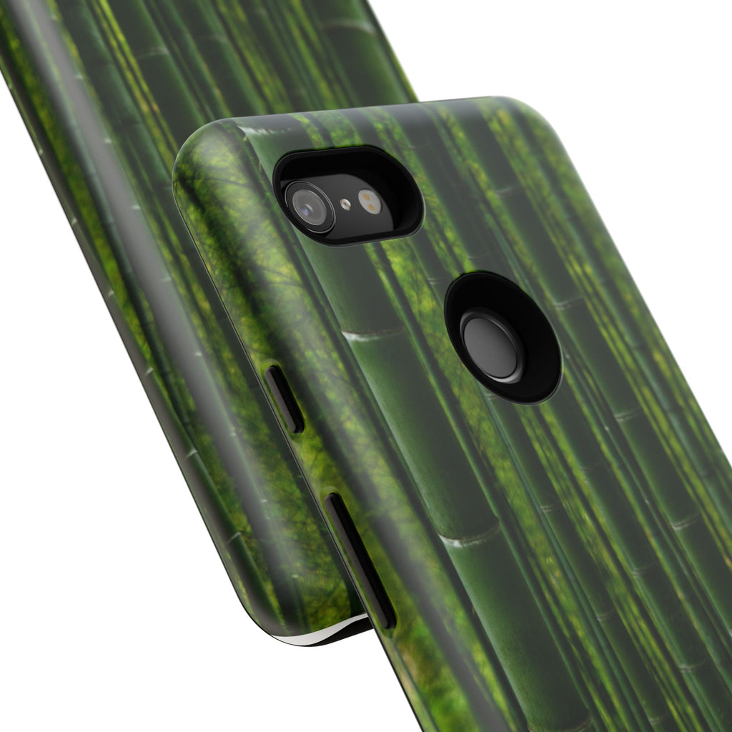 Bamboo Phone Case - Tough Cases, Nature Lover Gift, Eco-Friendly Phone Accessory, Greenery Design, Unique Smartphone Cover - FORMO