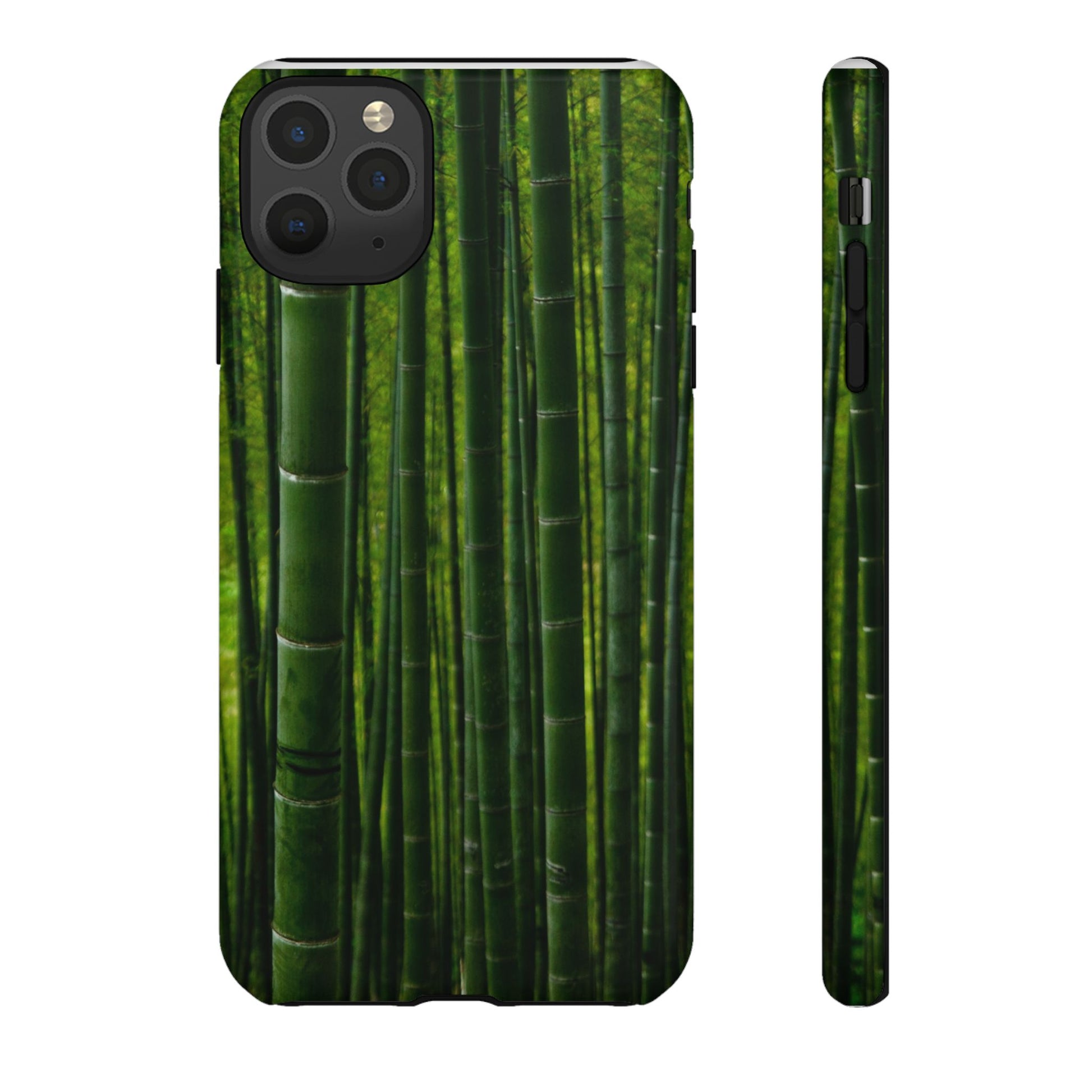 Bamboo Phone Case - Tough Cases, Nature Lover Gift, Eco-Friendly Phone Accessory, Greenery Design, Unique Smartphone Cover - FORMO