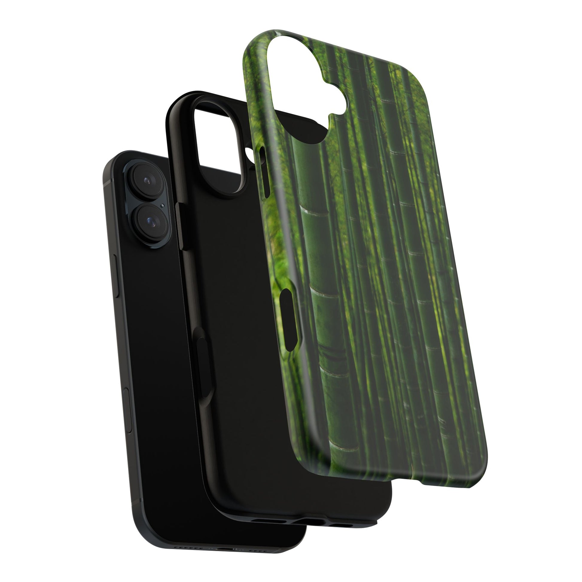 Bamboo Phone Case - Tough Cases, Nature Lover Gift, Eco-Friendly Phone Accessory, Greenery Design, Unique Smartphone Cover - FORMO