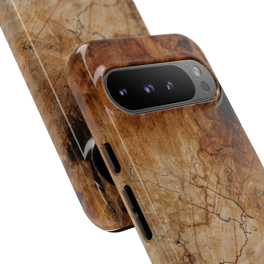Woodland-Inspired Phone Case | Tough Cases, Natural Wood Grain Cover, Rustic Tech Accessory, Nature Lover Gift, Eco-Friendly - FORMO