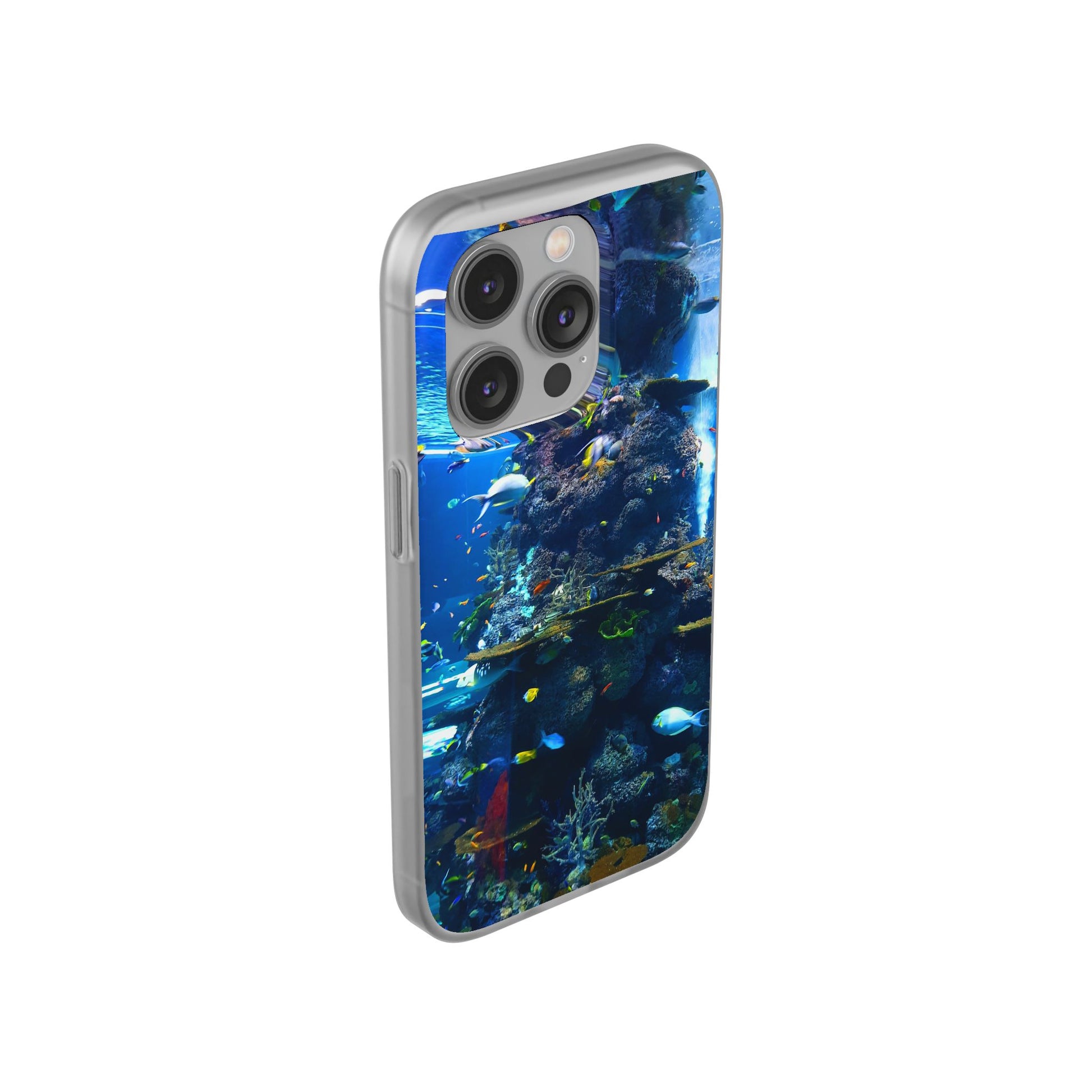 Underwater Paradise Phone Case, Flexible Mobile Cover, Ocean Lover Gift, Marine Life, Beach Decor, Sea Life Accessories - FORMO