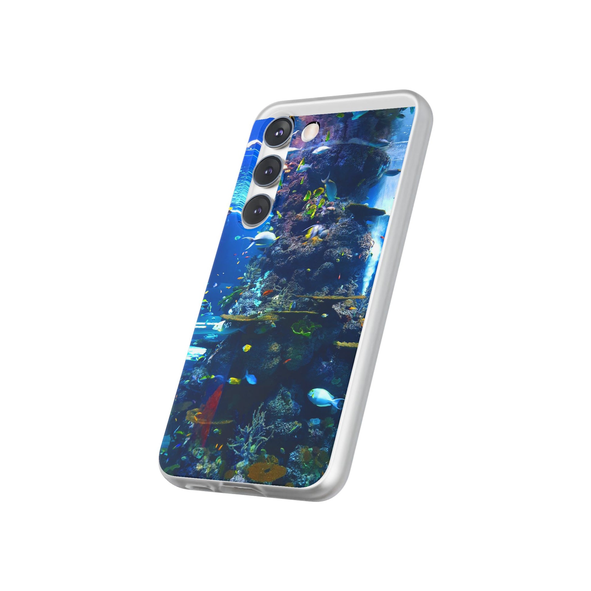 Underwater Paradise Phone Case, Flexible Mobile Cover, Ocean Lover Gift, Marine Life, Beach Decor, Sea Life Accessories - FORMO