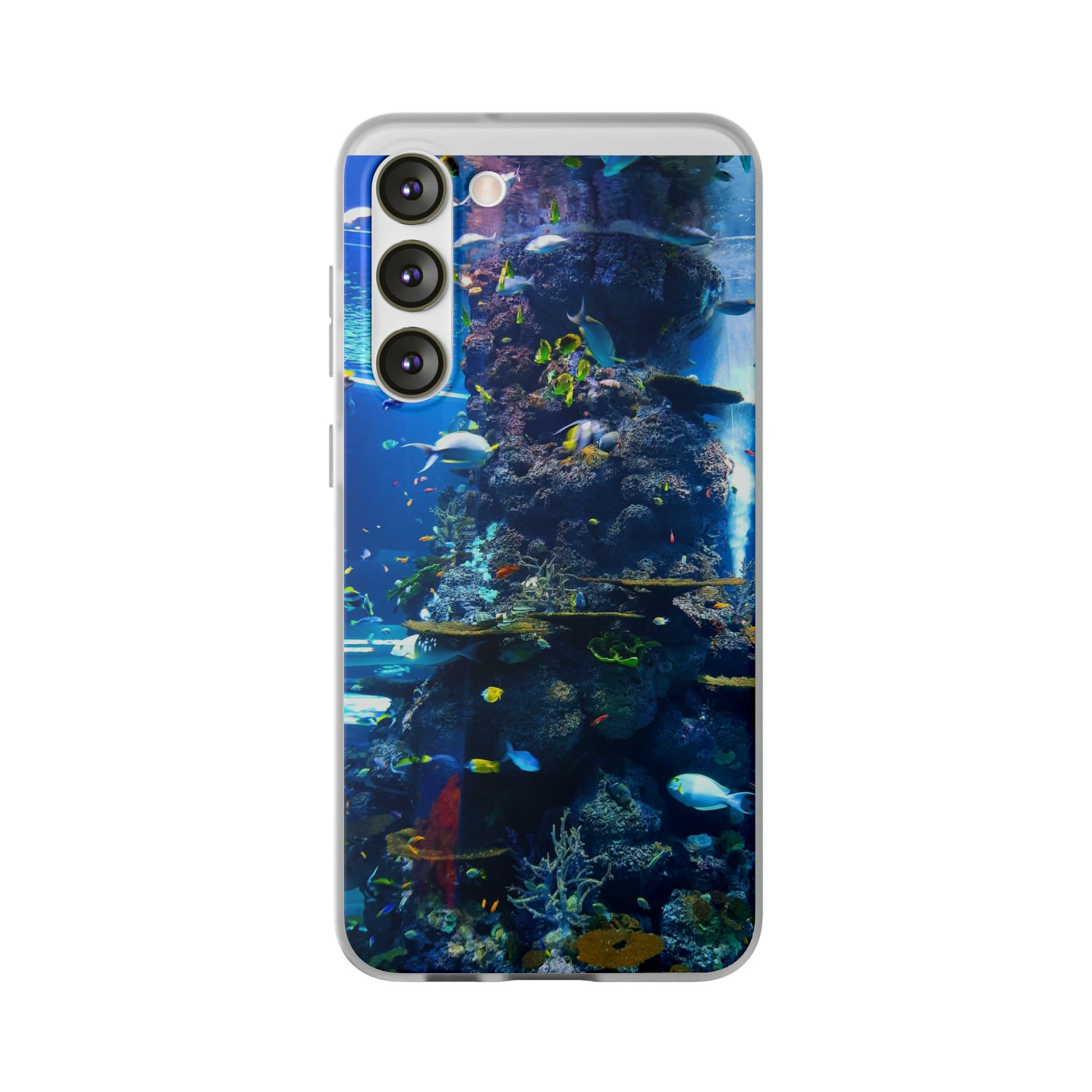 Underwater Paradise Phone Case, Flexible Mobile Cover, Ocean Lover Gift, Marine Life, Beach Decor, Sea Life Accessories - FORMO