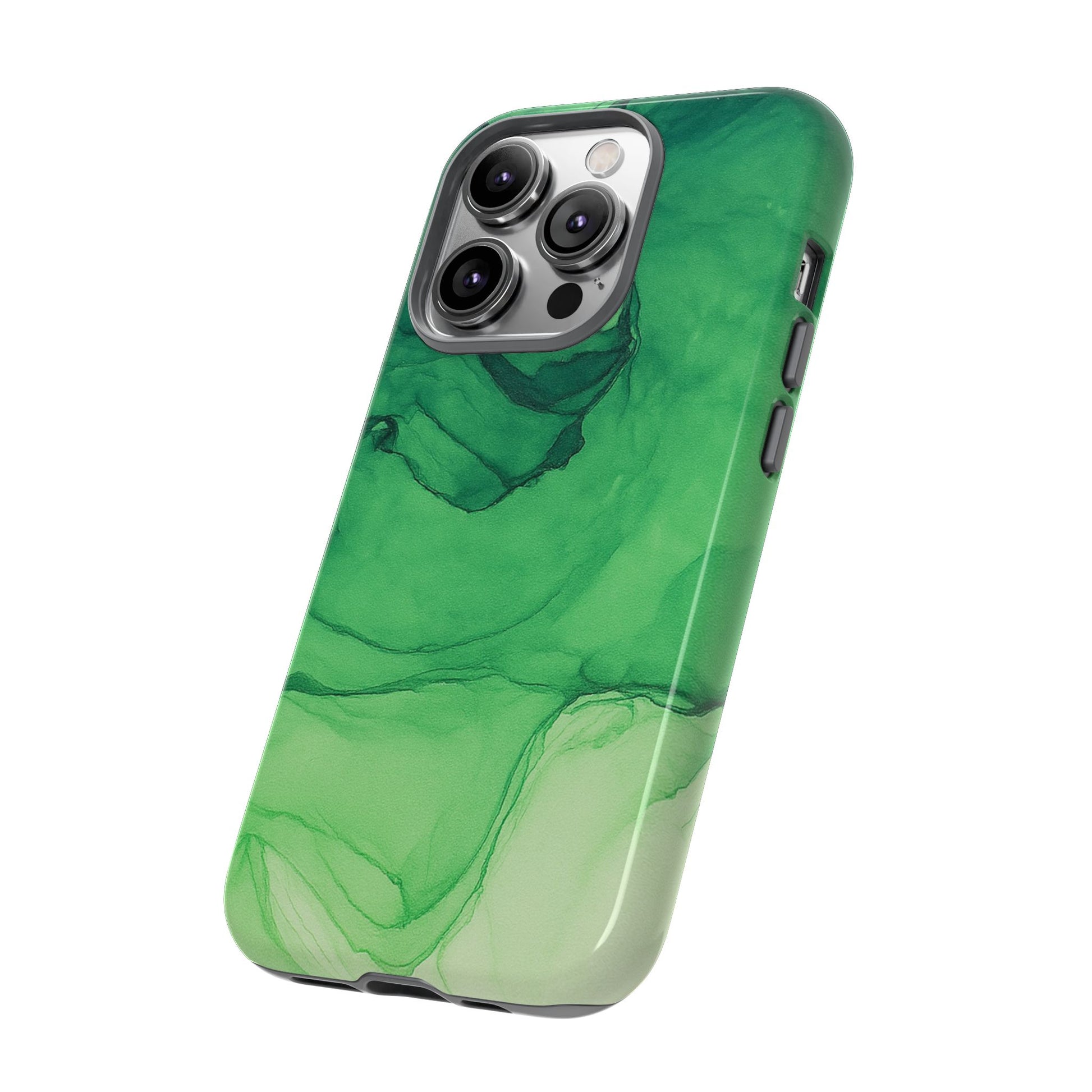 Stylish Phone Case for Nature Lovers, Tough Cases, Green Marble Design, Organic Aesthetic, Unique Gift, Eco-friendly Accessories