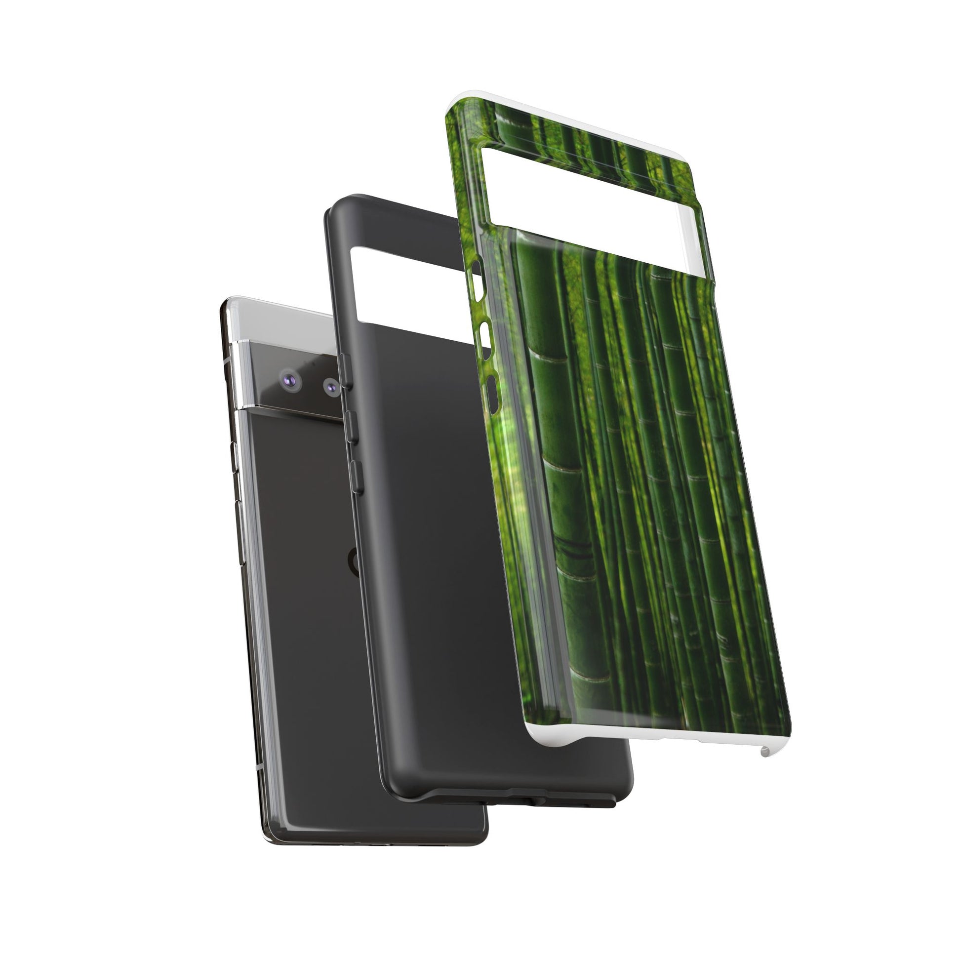 Bamboo Phone Case - Tough Cases, Nature Lover Gift, Eco-Friendly Phone Accessory, Greenery Design, Unique Smartphone Cover - FORMO