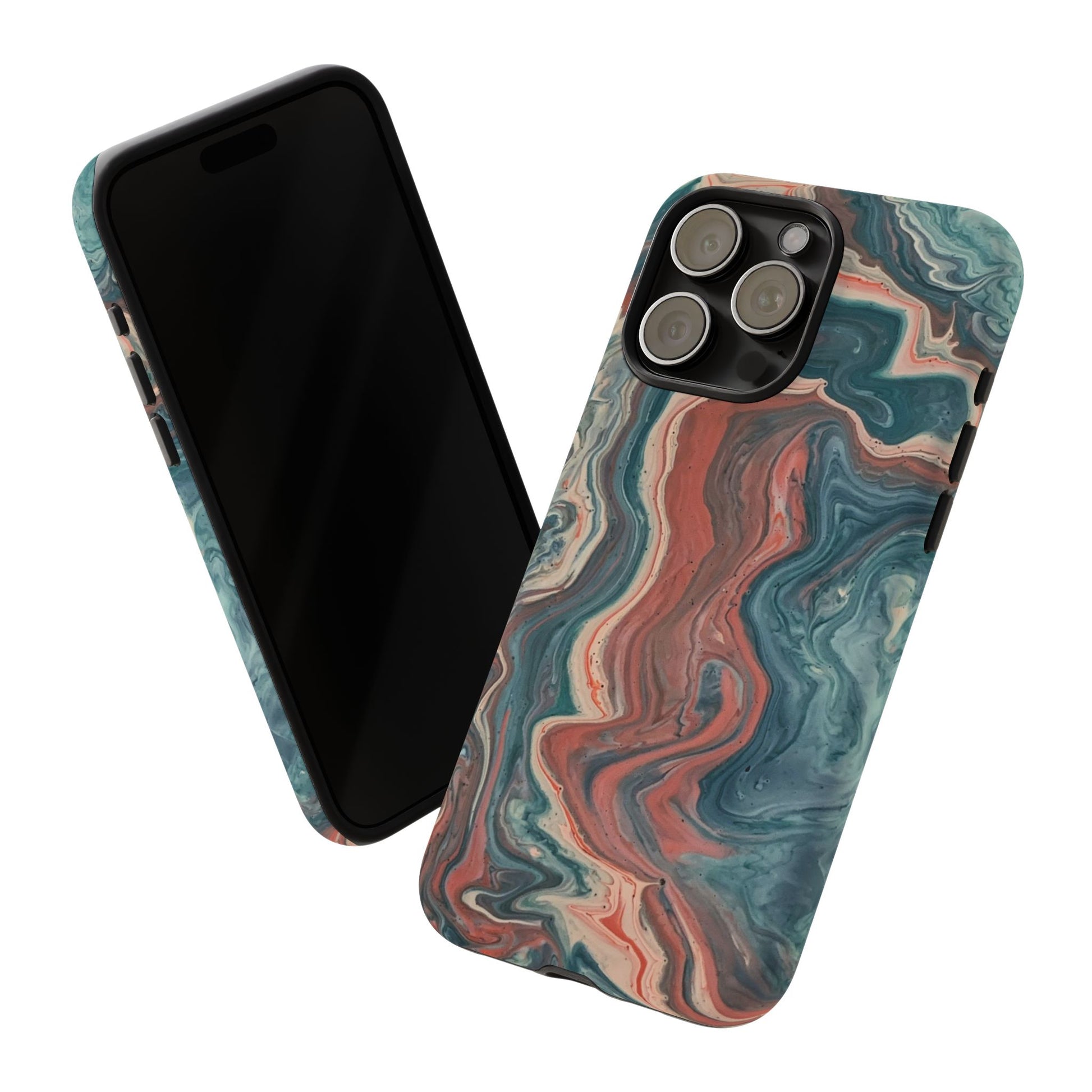 Artistic Phone Case, Tough Cases for Stylish Protection, Marble Design, Trendy Gift for Phone Lovers, Unique Cell Phone Accessory - FORMO