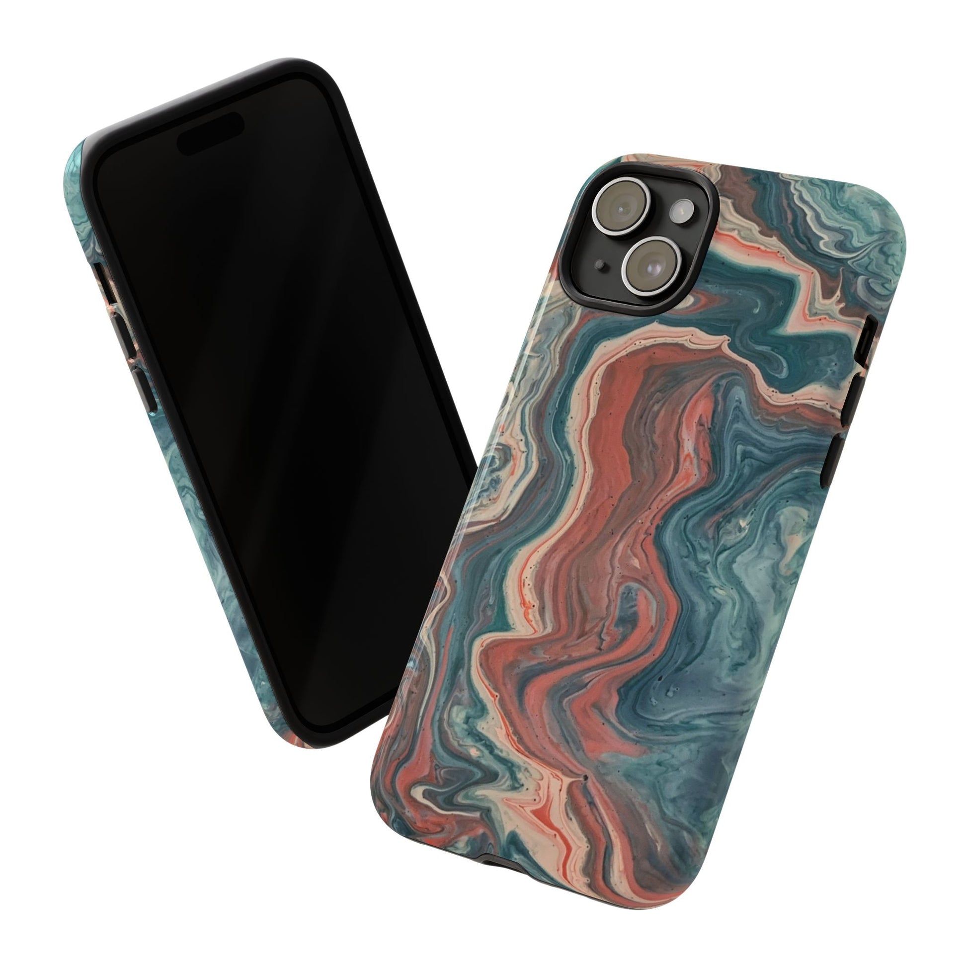 Artistic Phone Case, Tough Cases for Stylish Protection, Marble Design, Trendy Gift for Phone Lovers, Unique Cell Phone Accessory - FORMO