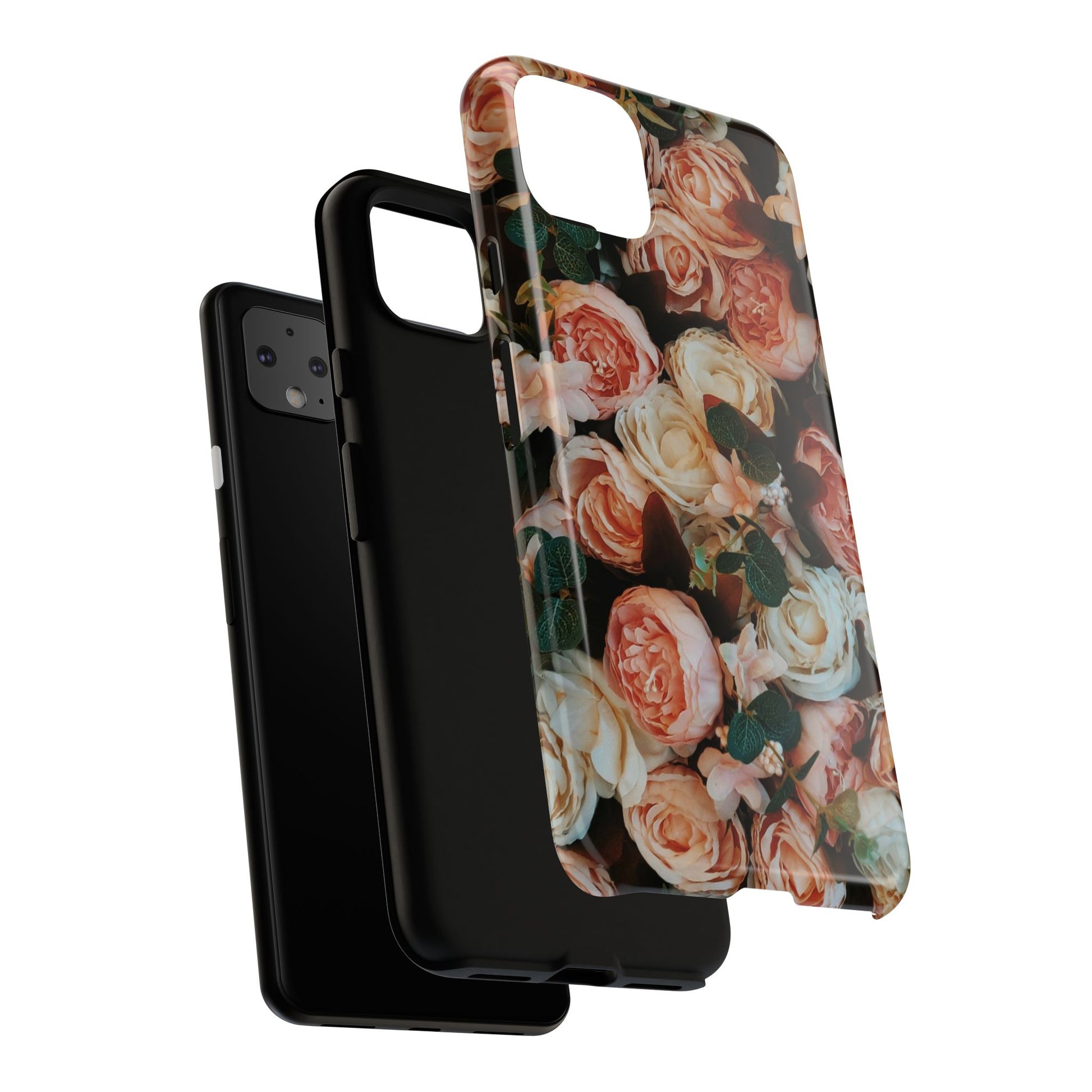 Floral Phone Case - Tough Cases, Rose Design, Floral Protection, Gift for Her, Cute Mobile Cover, Eco-Friendly Case - FORMO