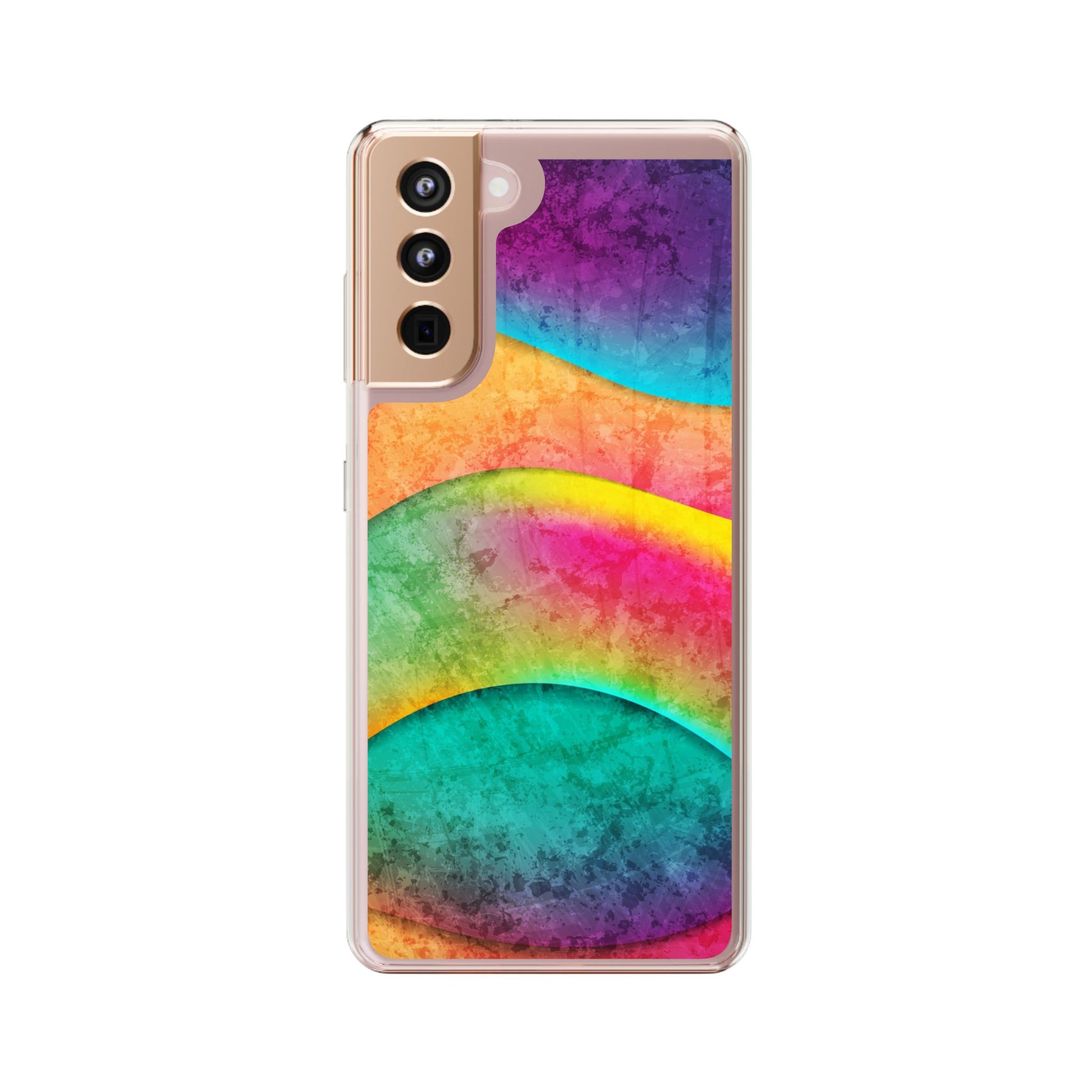 Rainbow Pattern Clear Phone Case (iPhone & Samsung Compatible) - FORMO
