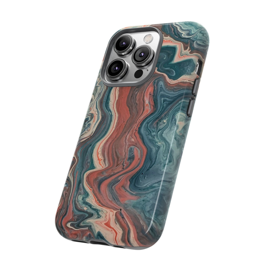 Artistic Phone Case, Tough Cases for Stylish Protection, Marble Design, Trendy Gift for Phone Lovers, Unique Cell Phone Accessory - FORMO