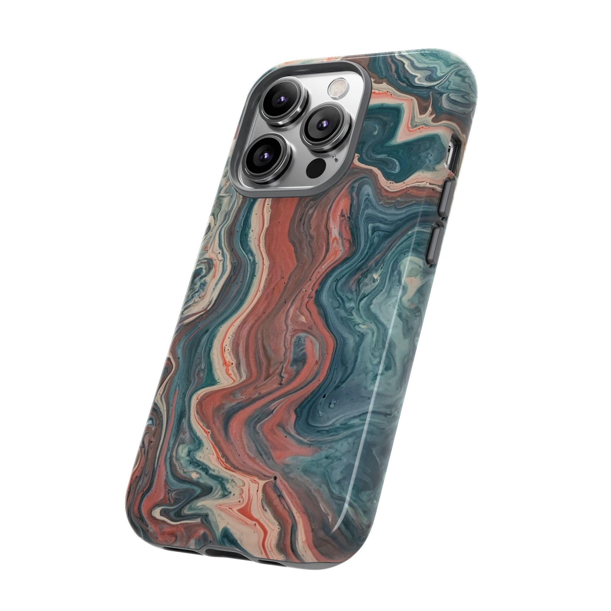 Artistic Phone Case, Tough Cases for Stylish Protection, Marble Design, Trendy Gift for Phone Lovers, Unique Cell Phone Accessory - FORMO