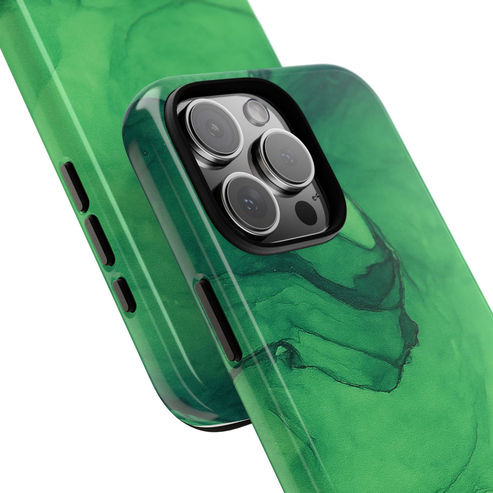 Stylish Phone Case for Nature Lovers, Tough Cases, Green Marble Design, Organic Aesthetic, Unique Gift, Eco-friendly Accessories