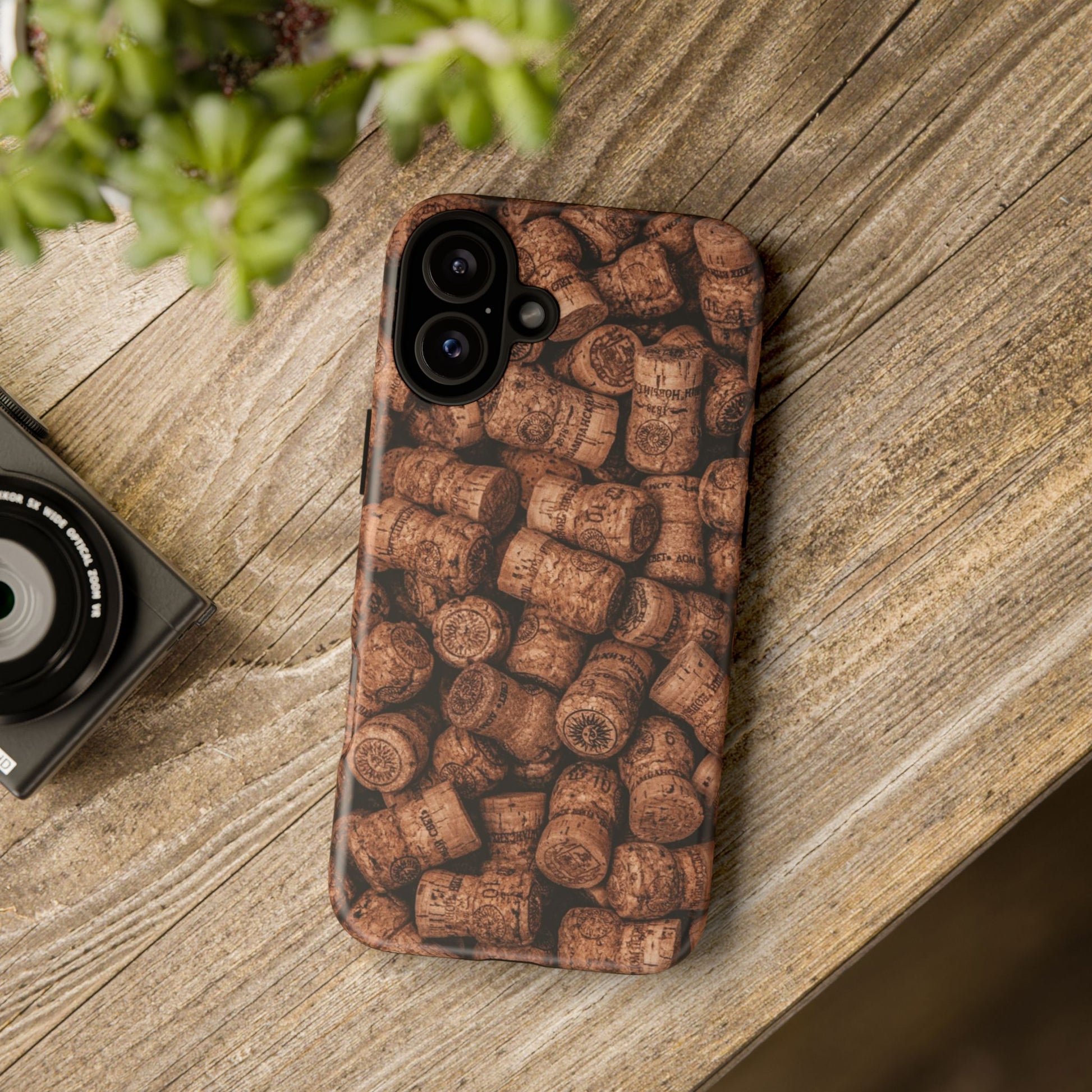 Cork Pattern Phone Case - Eco-Friendly, Vintage Style, Rustic Gifts for Wine Lovers, Housewarming, Birthday, Unique Gift - FORMO