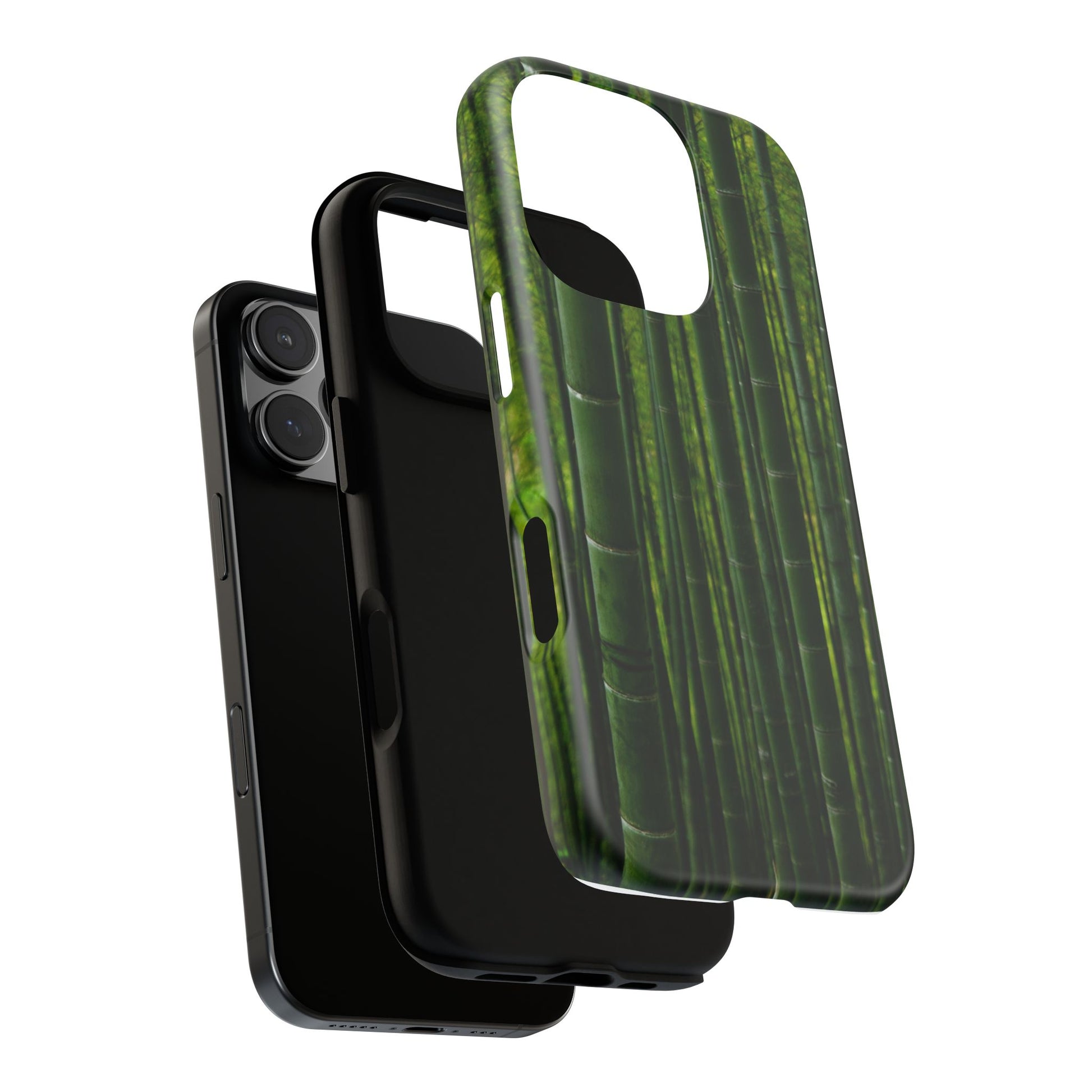 Bamboo Phone Case - Tough Cases, Nature Lover Gift, Eco-Friendly Phone Accessory, Greenery Design, Unique Smartphone Cover - FORMO
