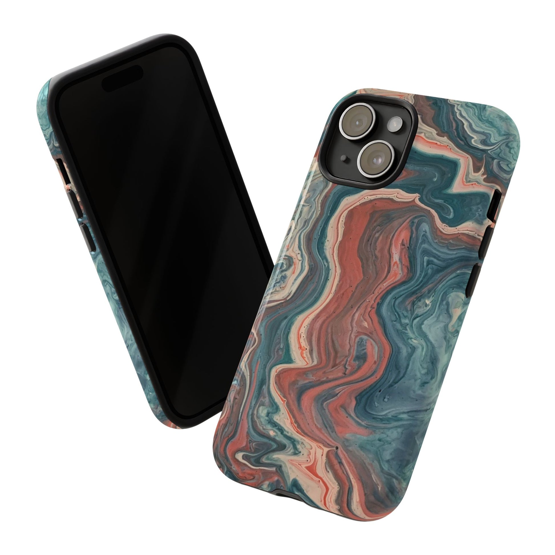 Artistic Phone Case, Tough Cases for Stylish Protection, Marble Design, Trendy Gift for Phone Lovers, Unique Cell Phone Accessory - FORMO