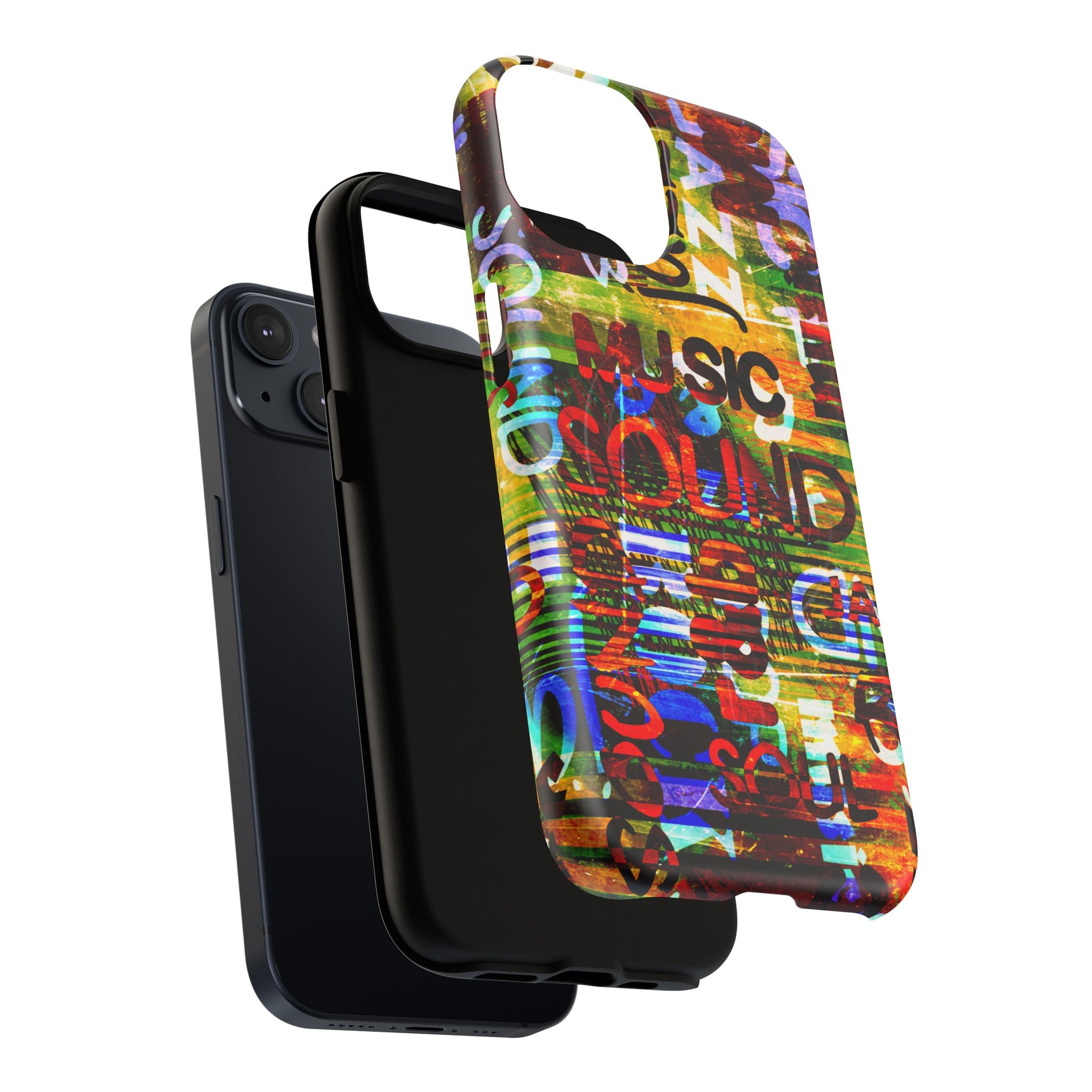 Colorful Music-Themed Phone Case (iPhone & Samsung Compatible) - FORMO