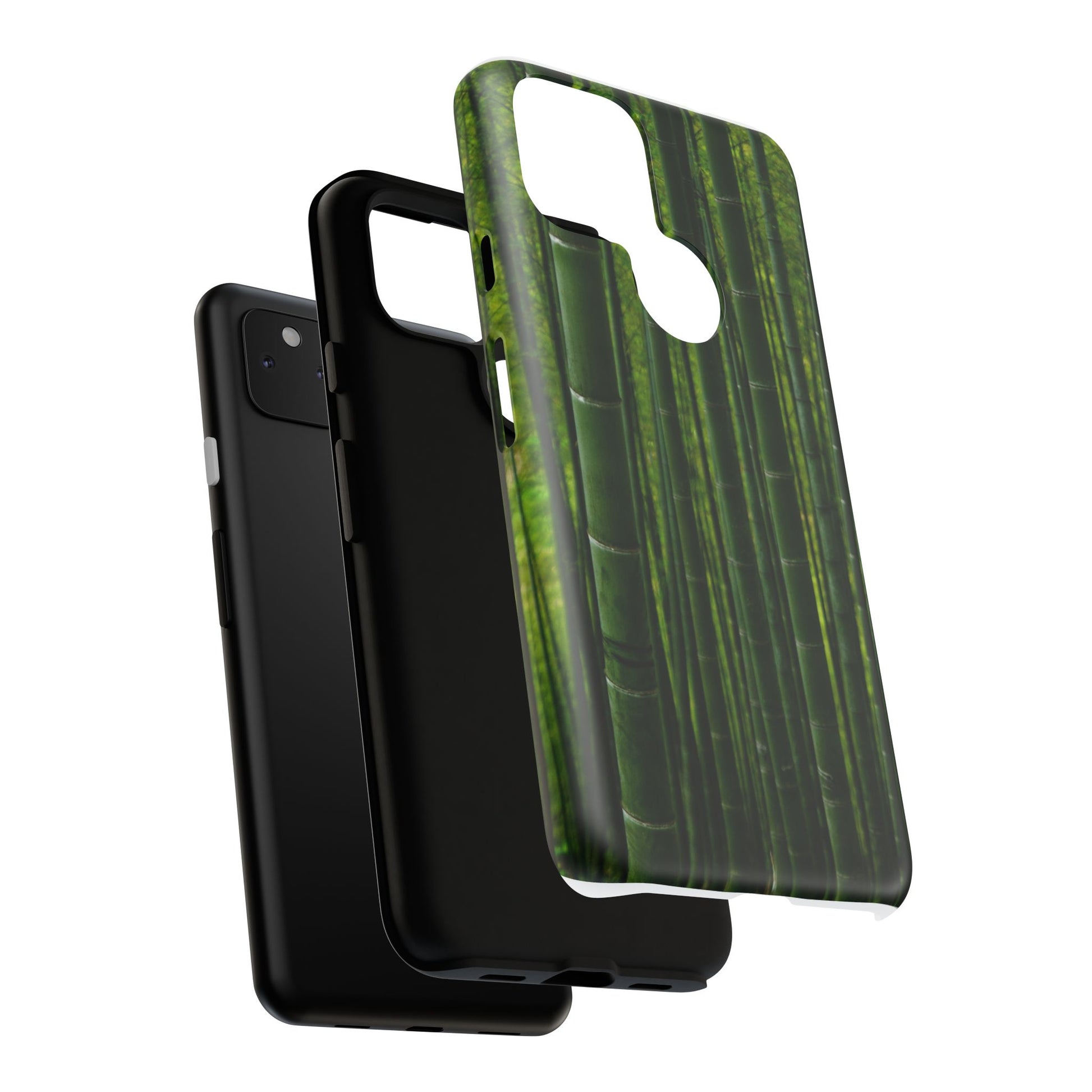 Bamboo Phone Case - Tough Cases, Nature Lover Gift, Eco-Friendly Phone Accessory, Greenery Design, Unique Smartphone Cover - FORMO