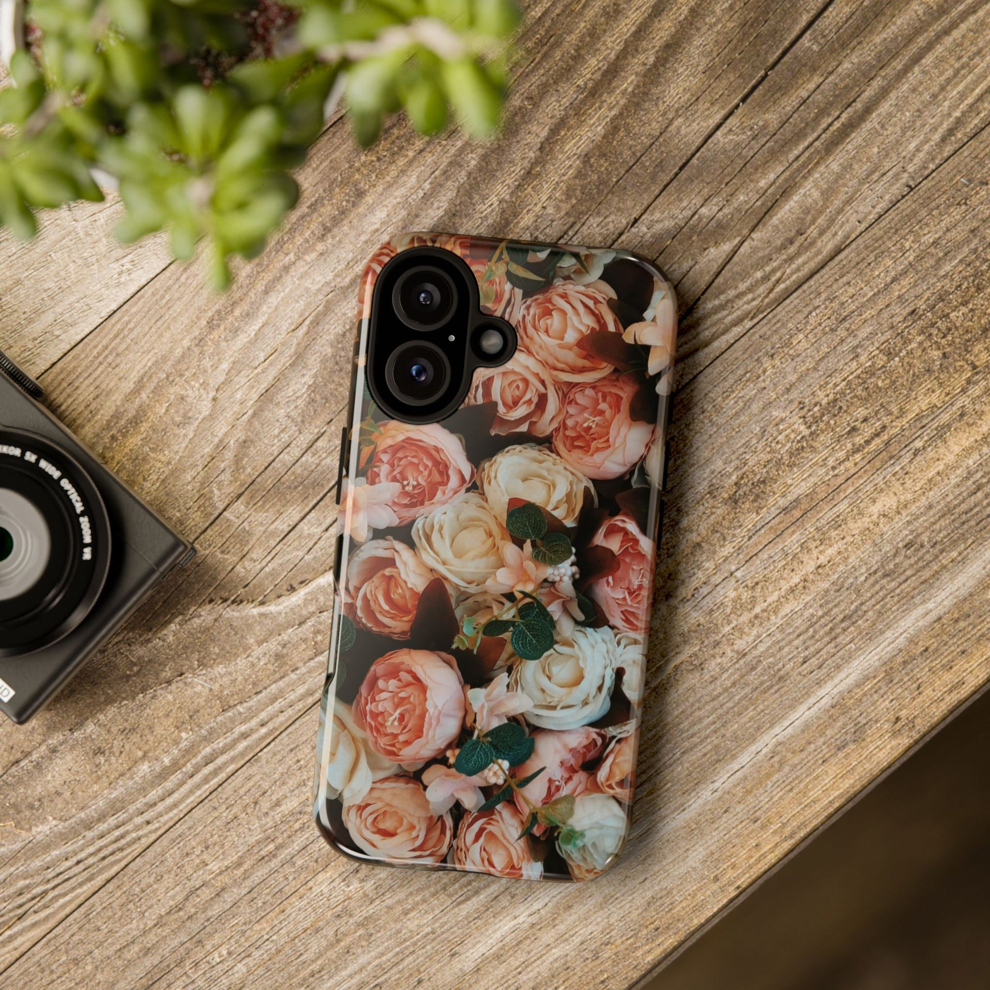 Floral Phone Case - Tough Cases, Rose Design, Floral Protection, Gift for Her, Cute Mobile Cover, Eco-Friendly Case - FORMO