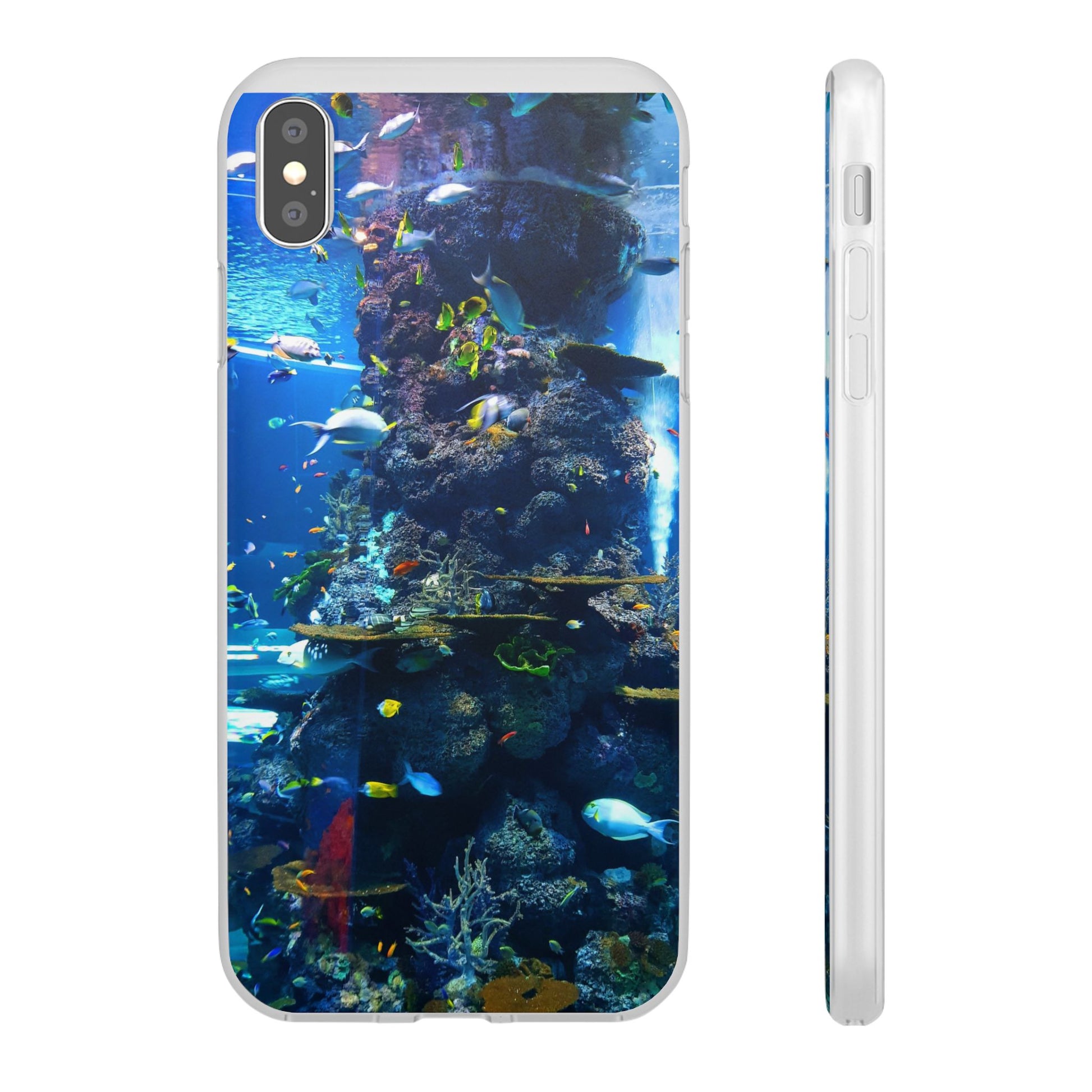 Underwater Paradise Phone Case, Flexible Mobile Cover, Ocean Lover Gift, Marine Life, Beach Decor, Sea Life Accessories - FORMO