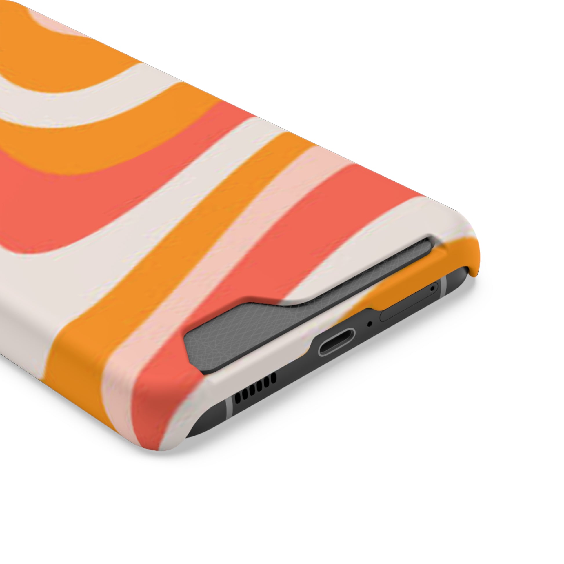 Trendy Phone Case with Card Holder, Boho Phone Accessory, Stylish Mobile Cover, Functional Gift for Friends, Perfect for Everyday Use - FORMO
