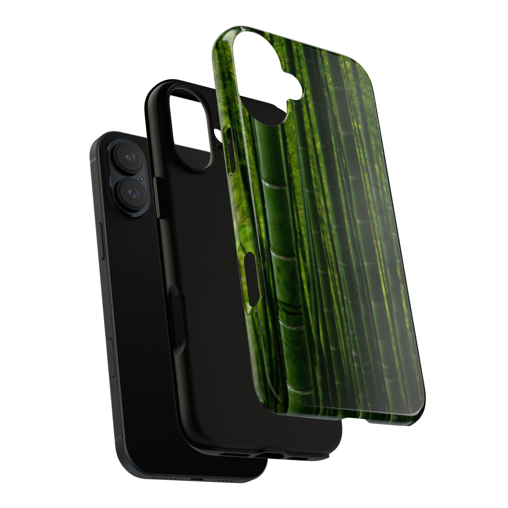 Bamboo Phone Case - Tough Cases, Nature Lover Gift, Eco-Friendly Phone Accessory, Greenery Design, Unique Smartphone Cover - FORMO