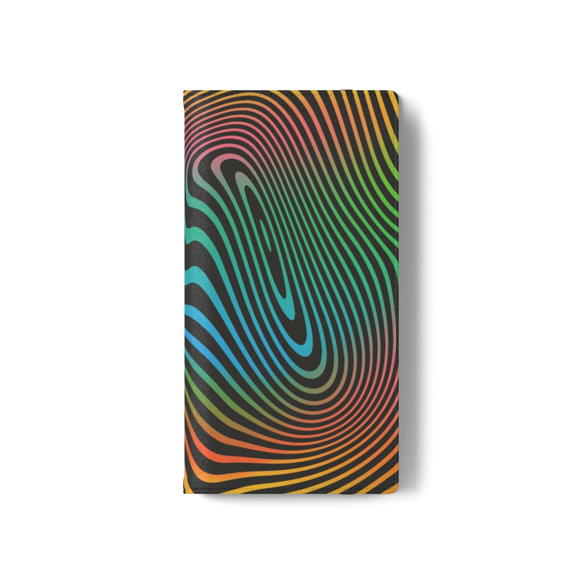 Vibrant Abstract Flip Case for Phone, Colorful Phone Wallet, Trendy Protective Cover, Unique Gift for Tech Lovers, Modern Accessories - FORMO